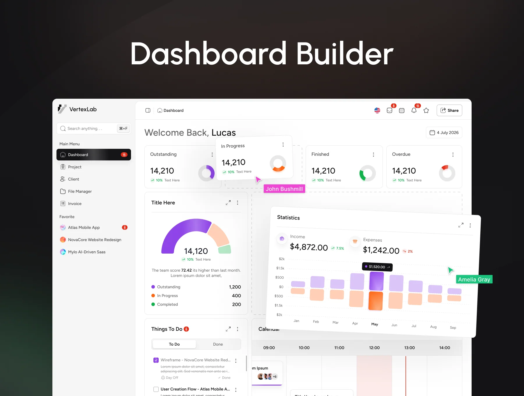 Vertex Lab Dashboard & SaaS UI Kit 5