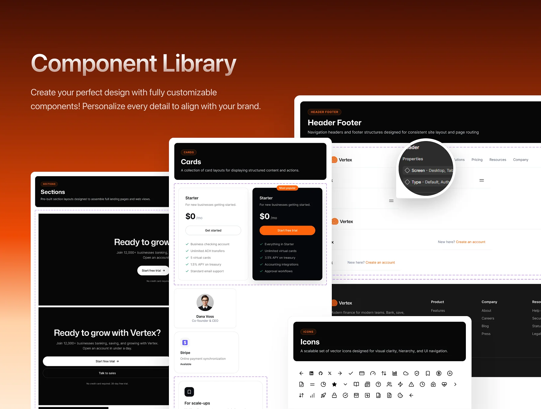 Vertex – Modern Finance & Treasury SaaS Multiple Page UI Kit 4