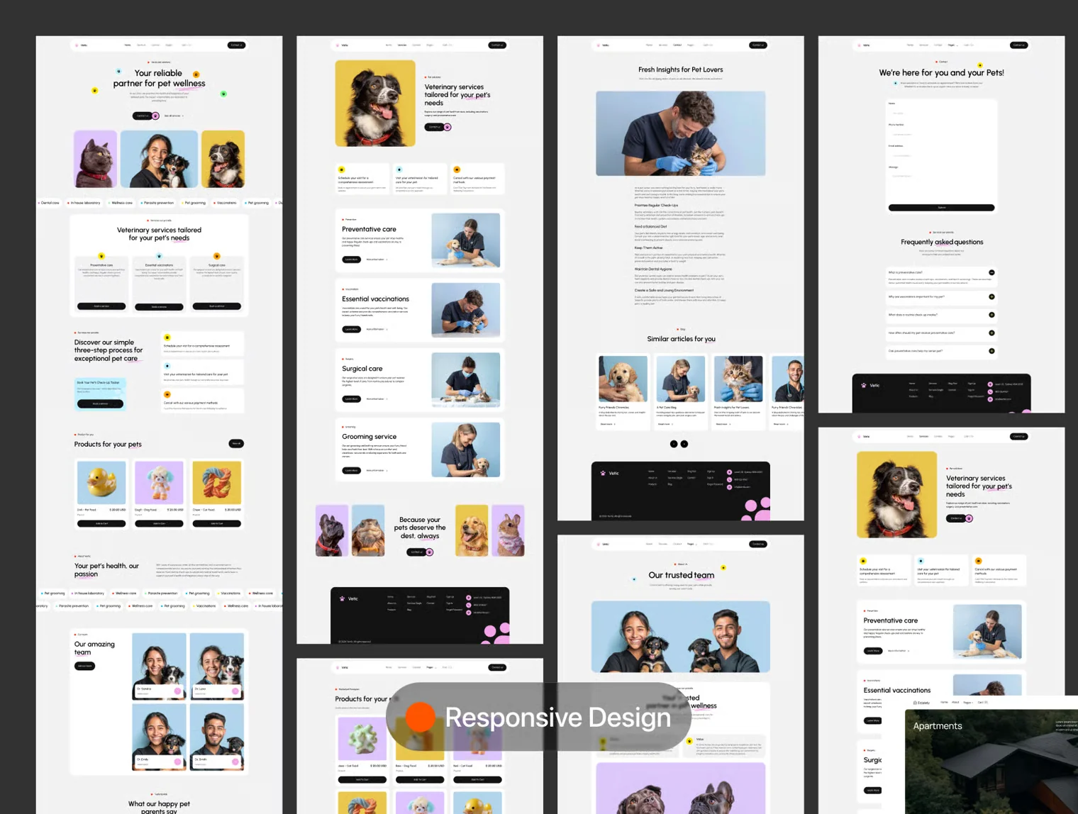 Vertic – Pet Clinic & Veterinary Website Design 3