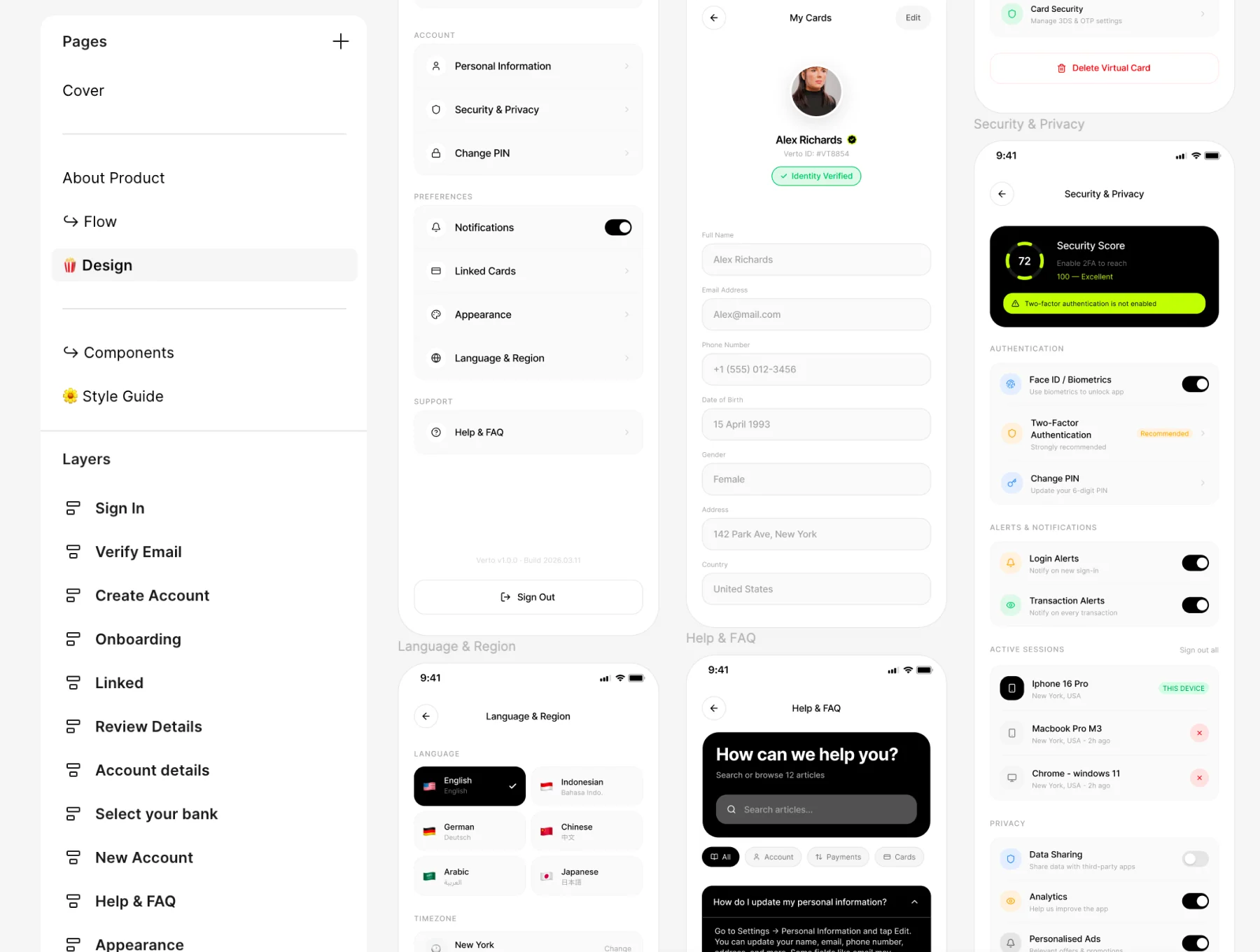 Verto - Complete Fintech Mobile UI Kit 3