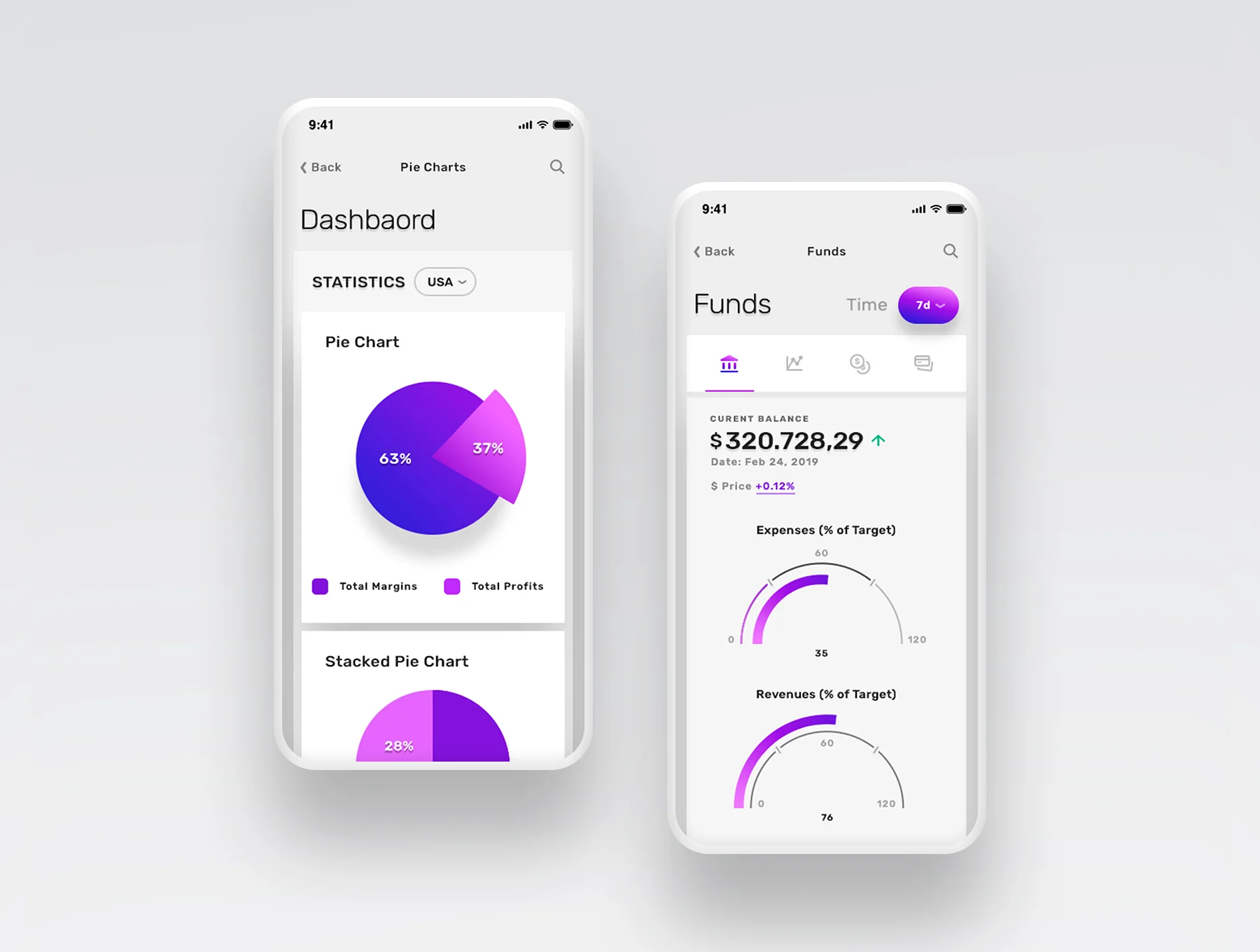 Vesper - Dashbaord Mobile UI Kit 10