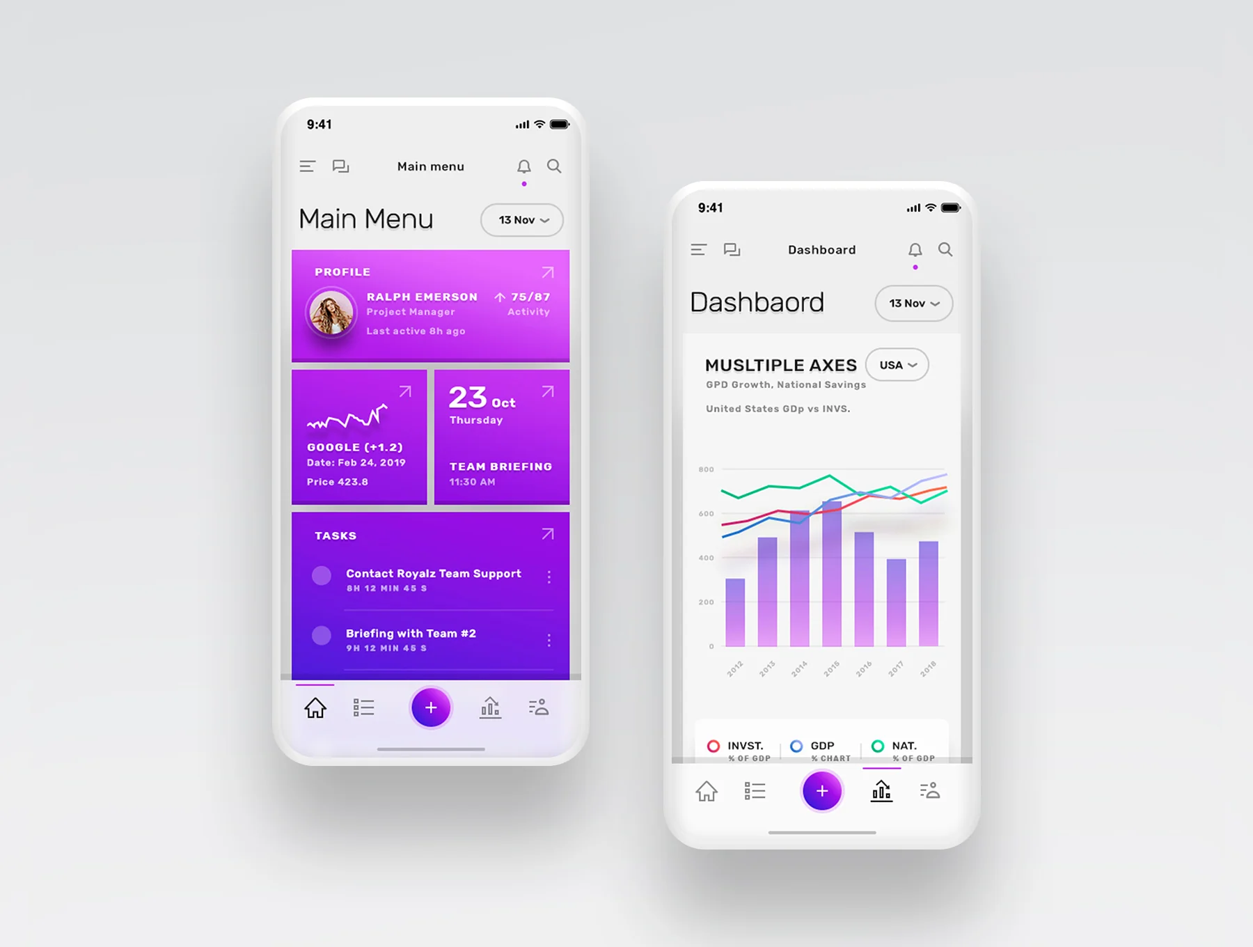 Vesper - Dashbaord Mobile UI Kit 12