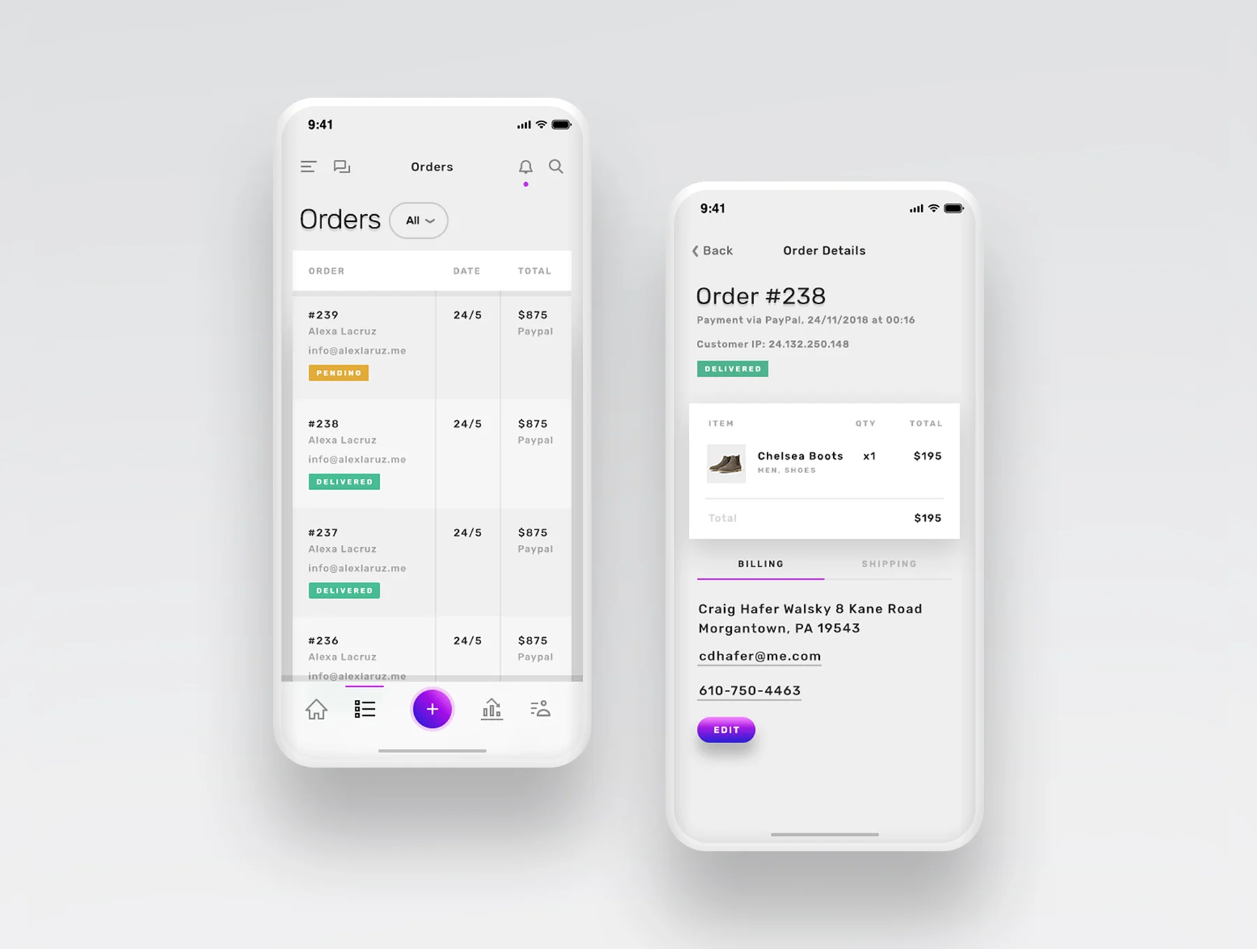 Vesper - Dashbaord Mobile UI Kit 13