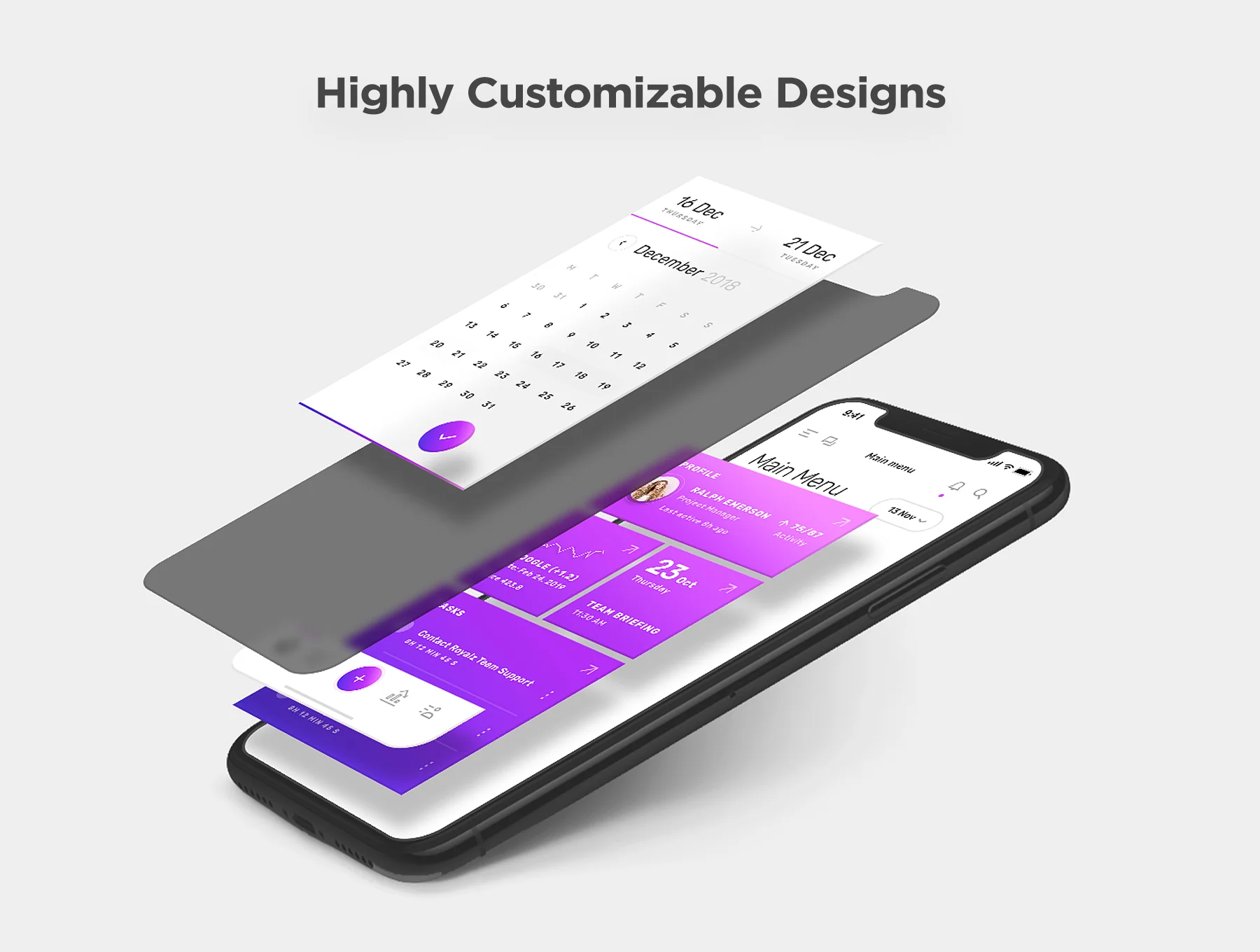 Vesper - Dashbaord Mobile UI Kit 3