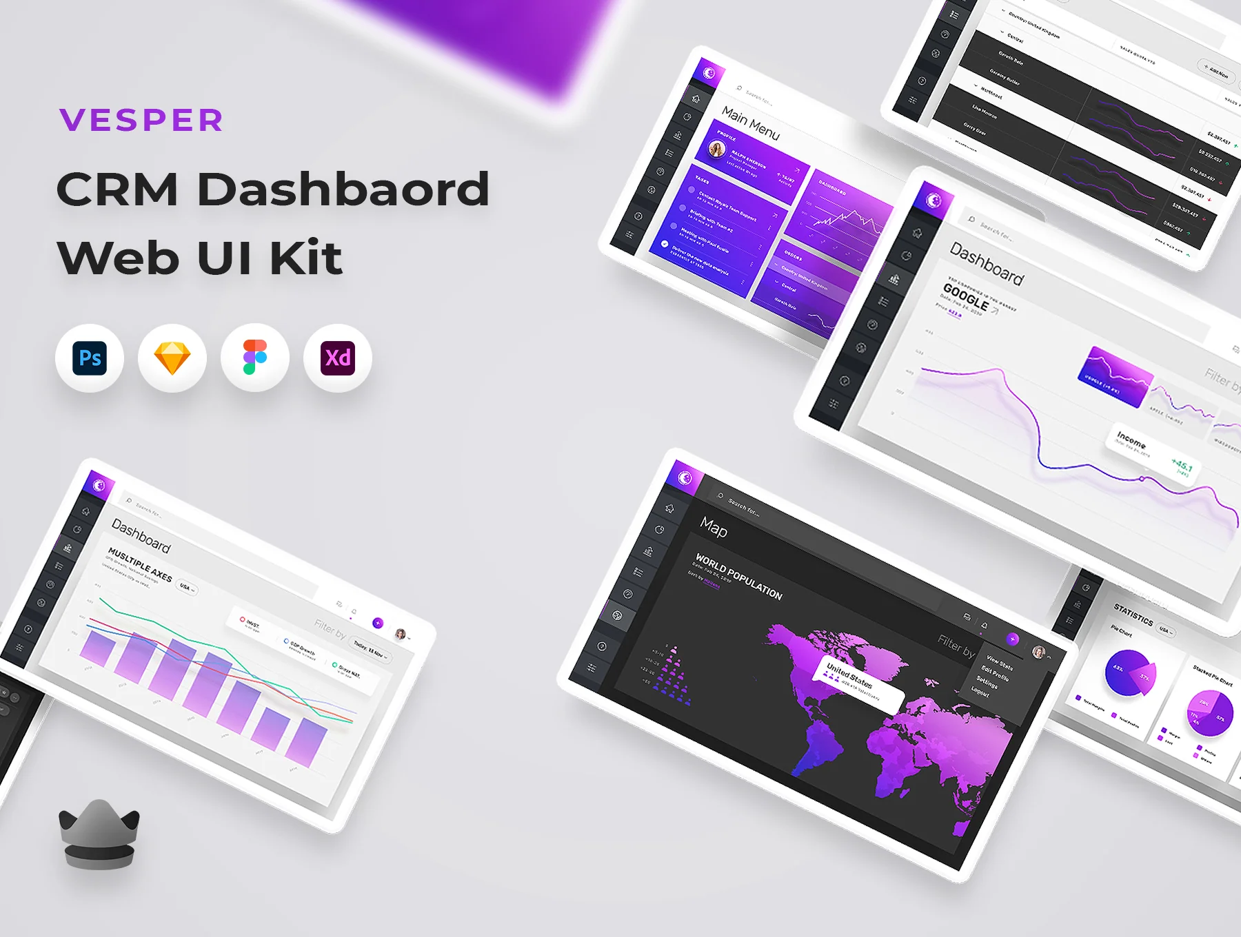 Vesper - Dashboard Web UI Kit