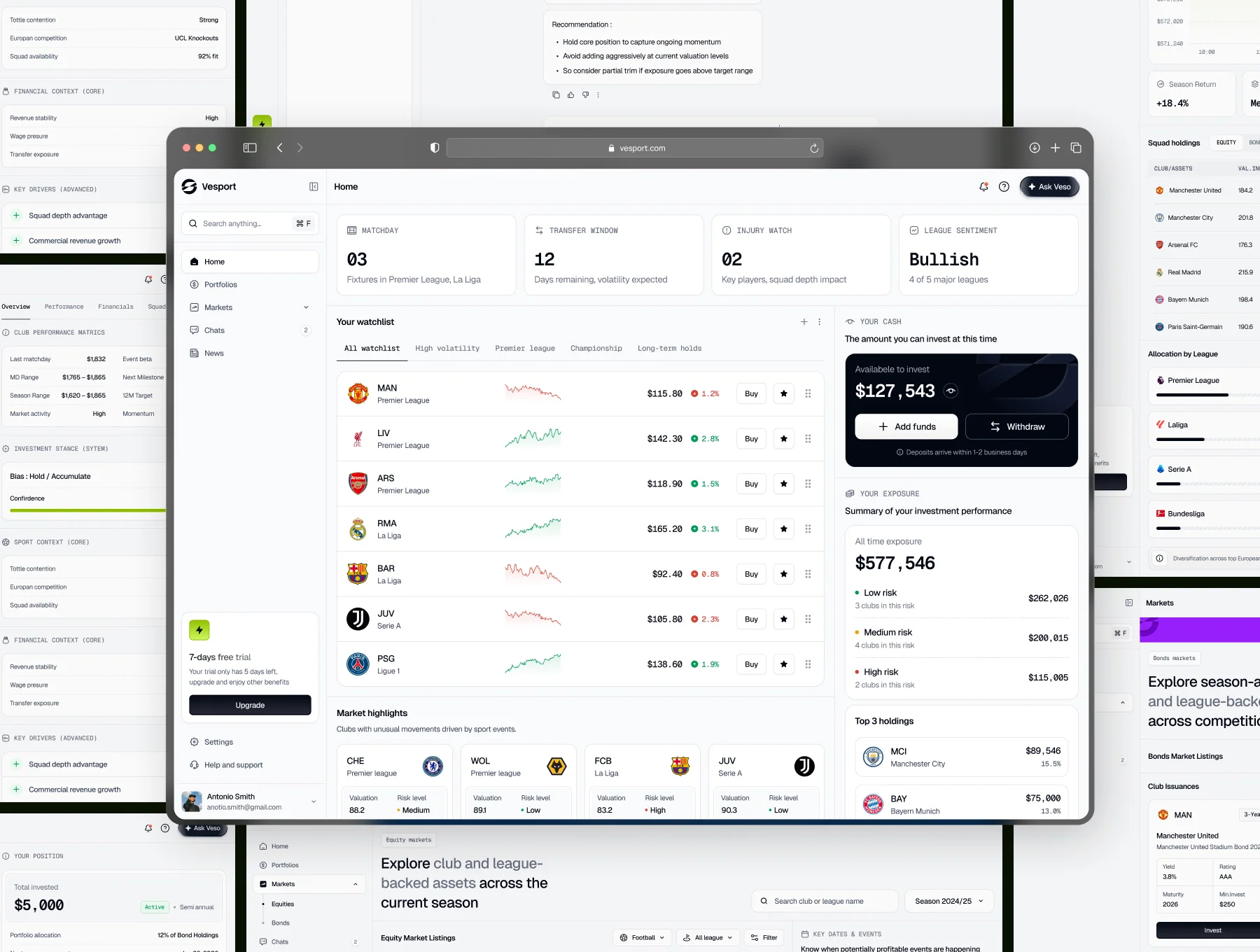 Vesport - Sport Investment Dashboard AI UI Kit 7