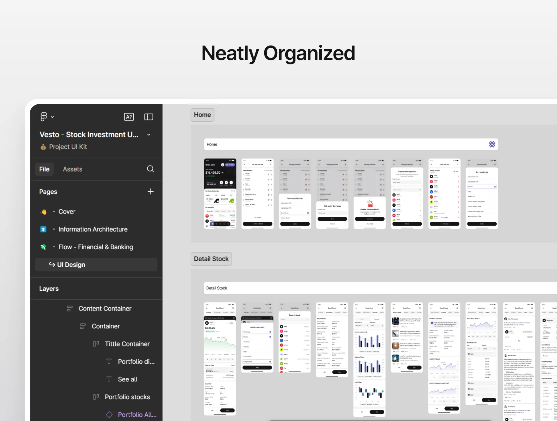 Vesto - Stock Investment Mobile UI Kit 3