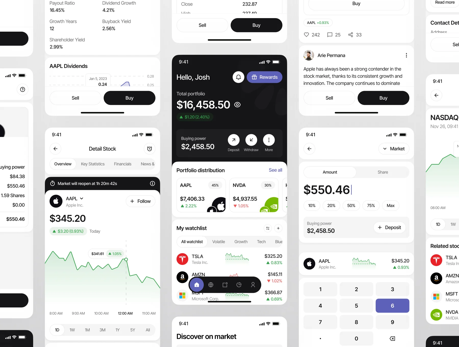 Vesto - Stock Investment Mobile UI Kit 7