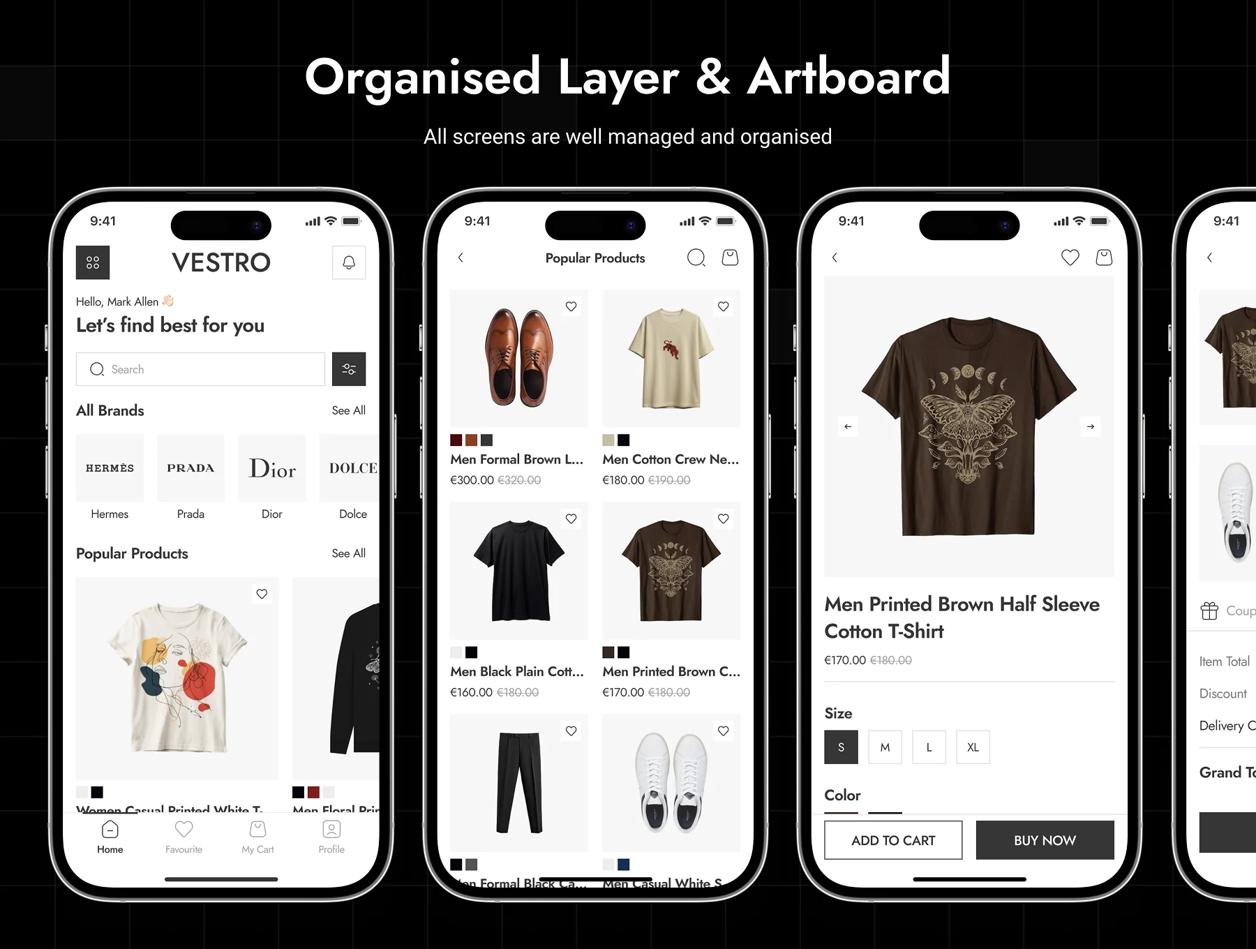 VESTRO - Shopping Ecommerce App UI Kit 3