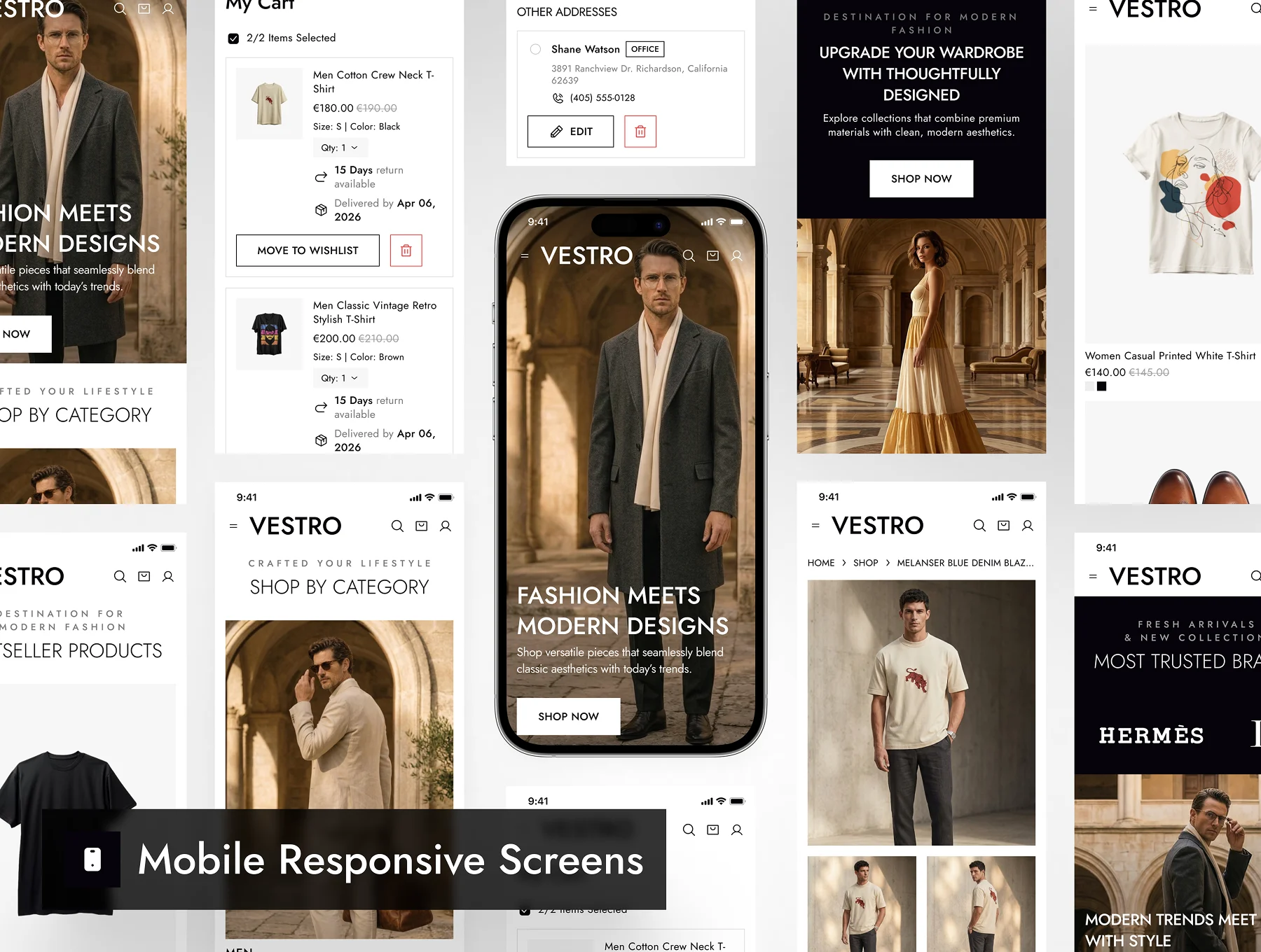 VESTRO - Shopping Ecommerce Website Framer Template 9