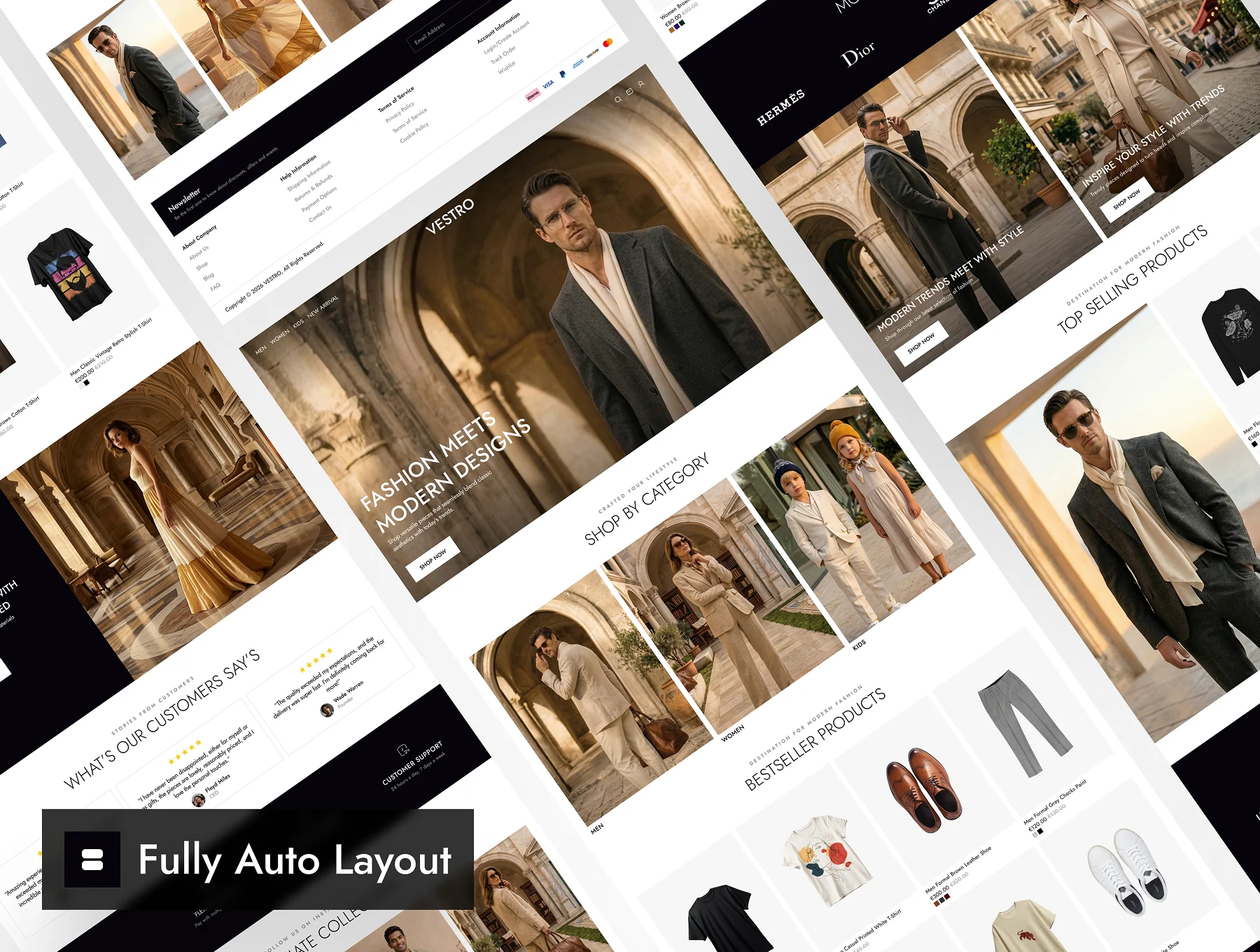 VESTRO - Shopping Ecommerce Website Framer Template 6