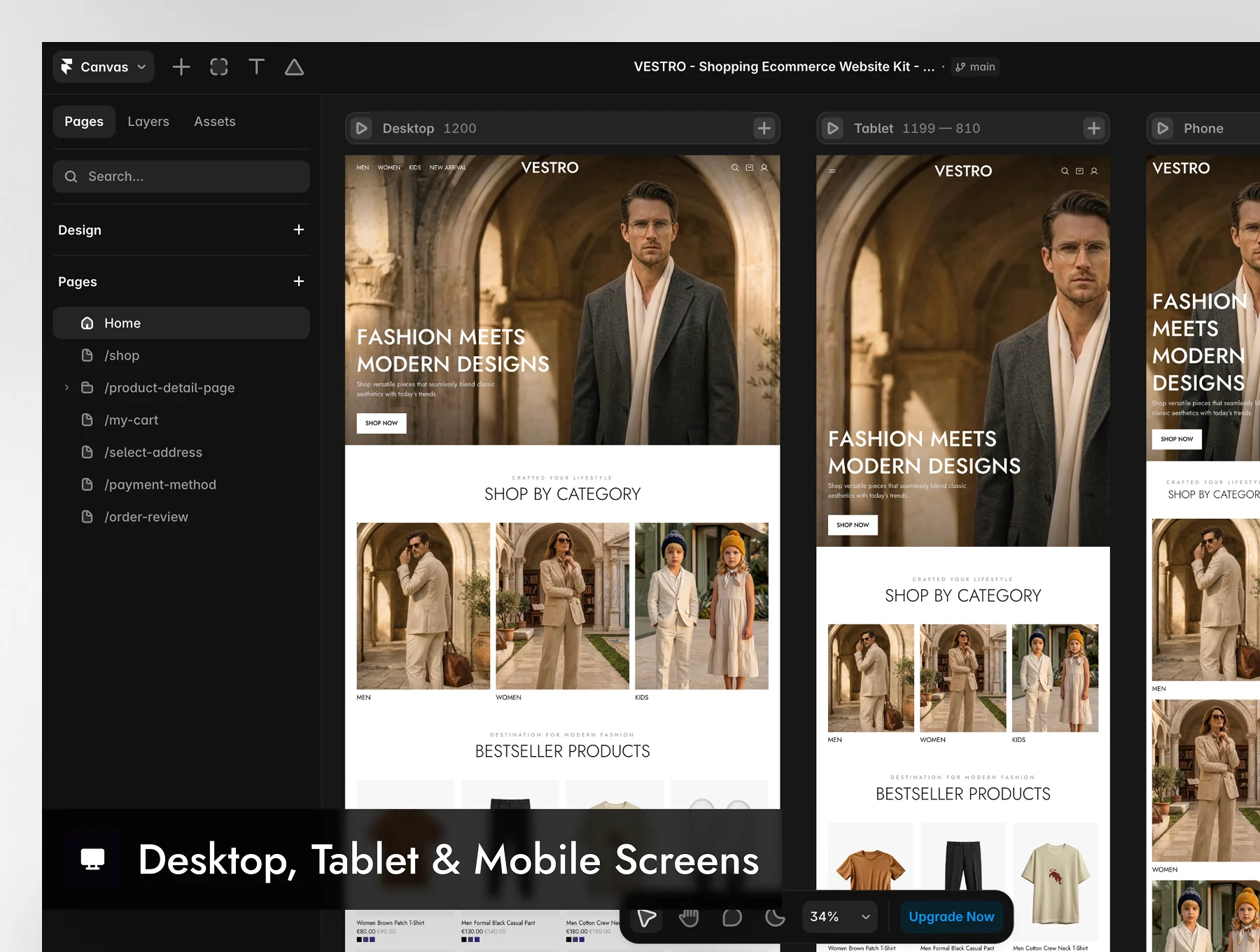 VESTRO - Shopping Ecommerce Website Framer Template 8