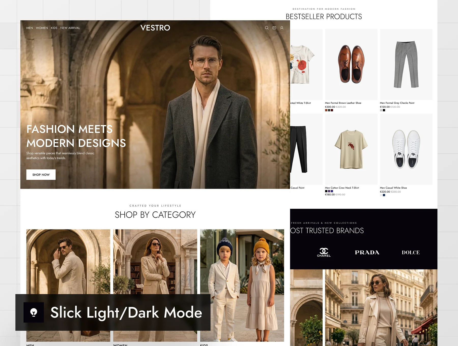 VESTRO - Shopping Ecommerce Website UI Kit 4