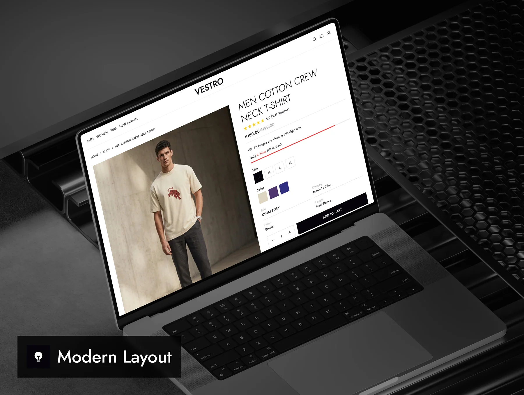 VESTRO - Shopping Ecommerce Website UI Kit 5