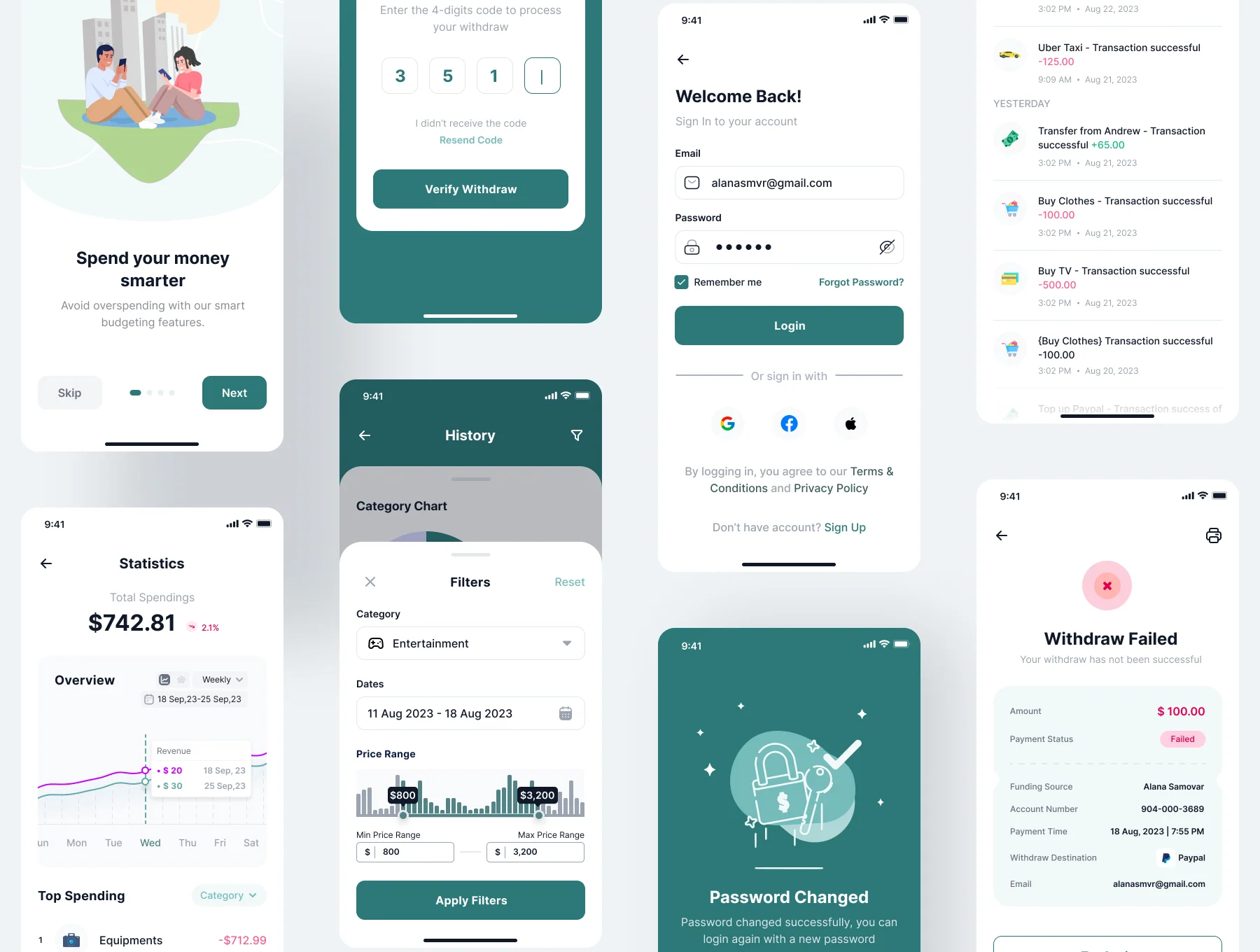 Vexapay - Finance Mobile App UI Kit 2