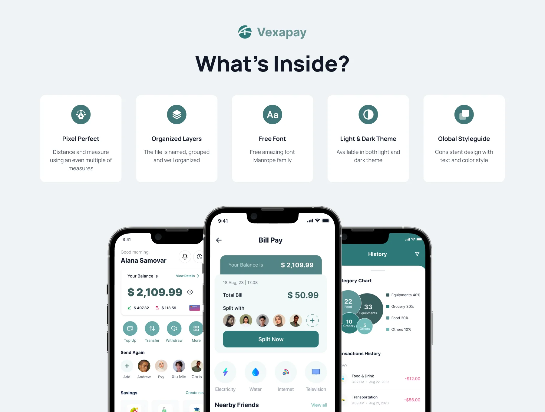 Vexapay - Finance Mobile App UI Kit 3