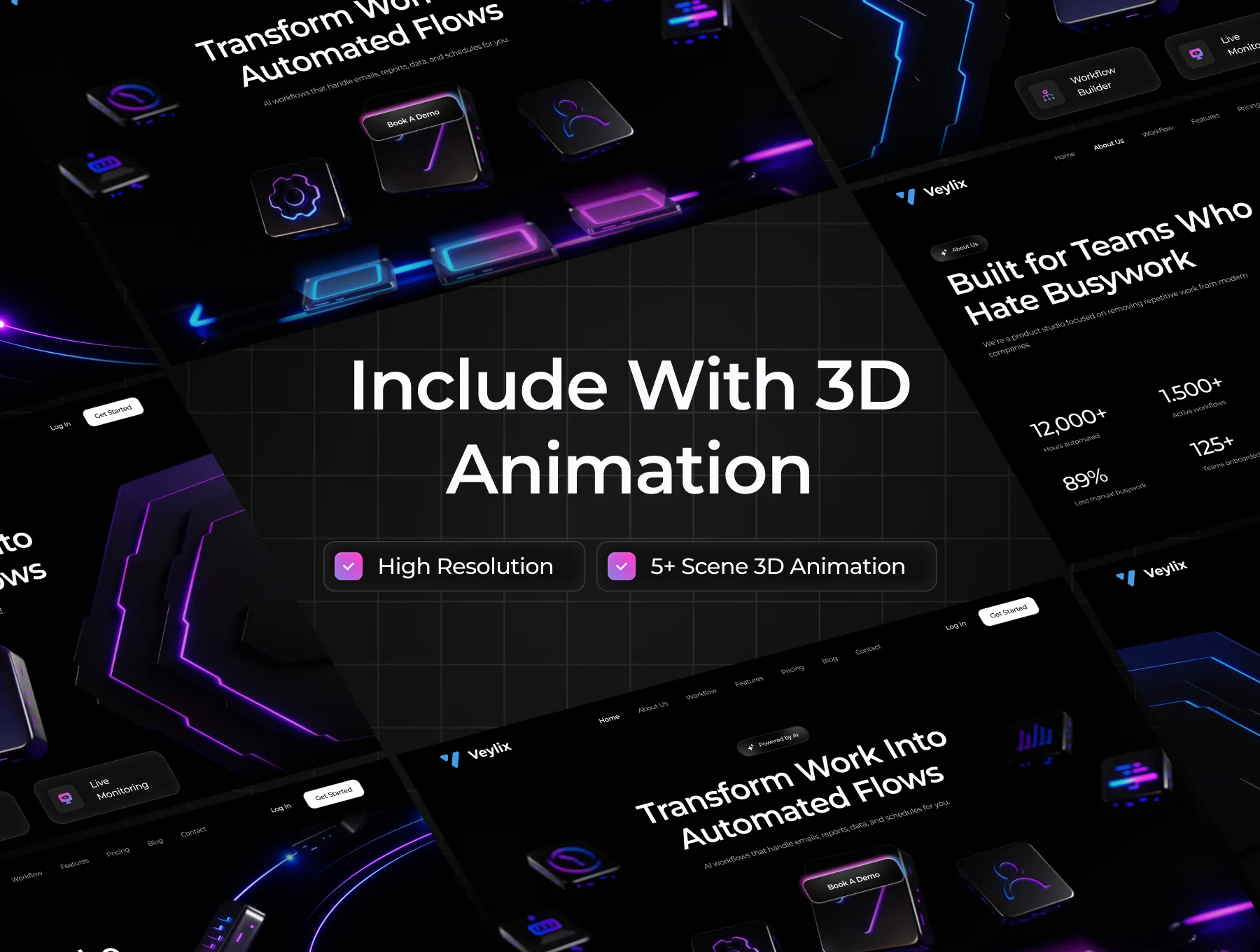 Veylix — AI Automation Platform UI Kit for SaaS & Startup 4