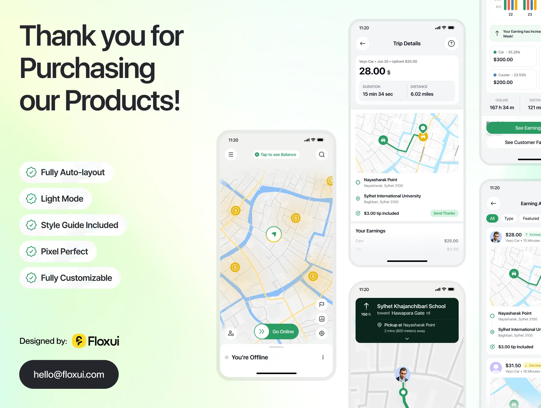 Veyo Drive Mobile App Ui Kit 8