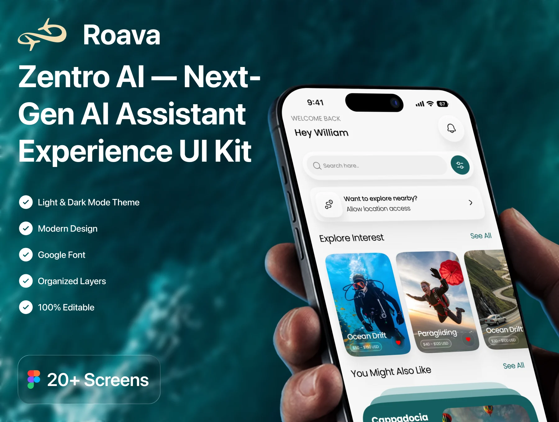 Via - Travel Mobile App Re-Design UI KIT