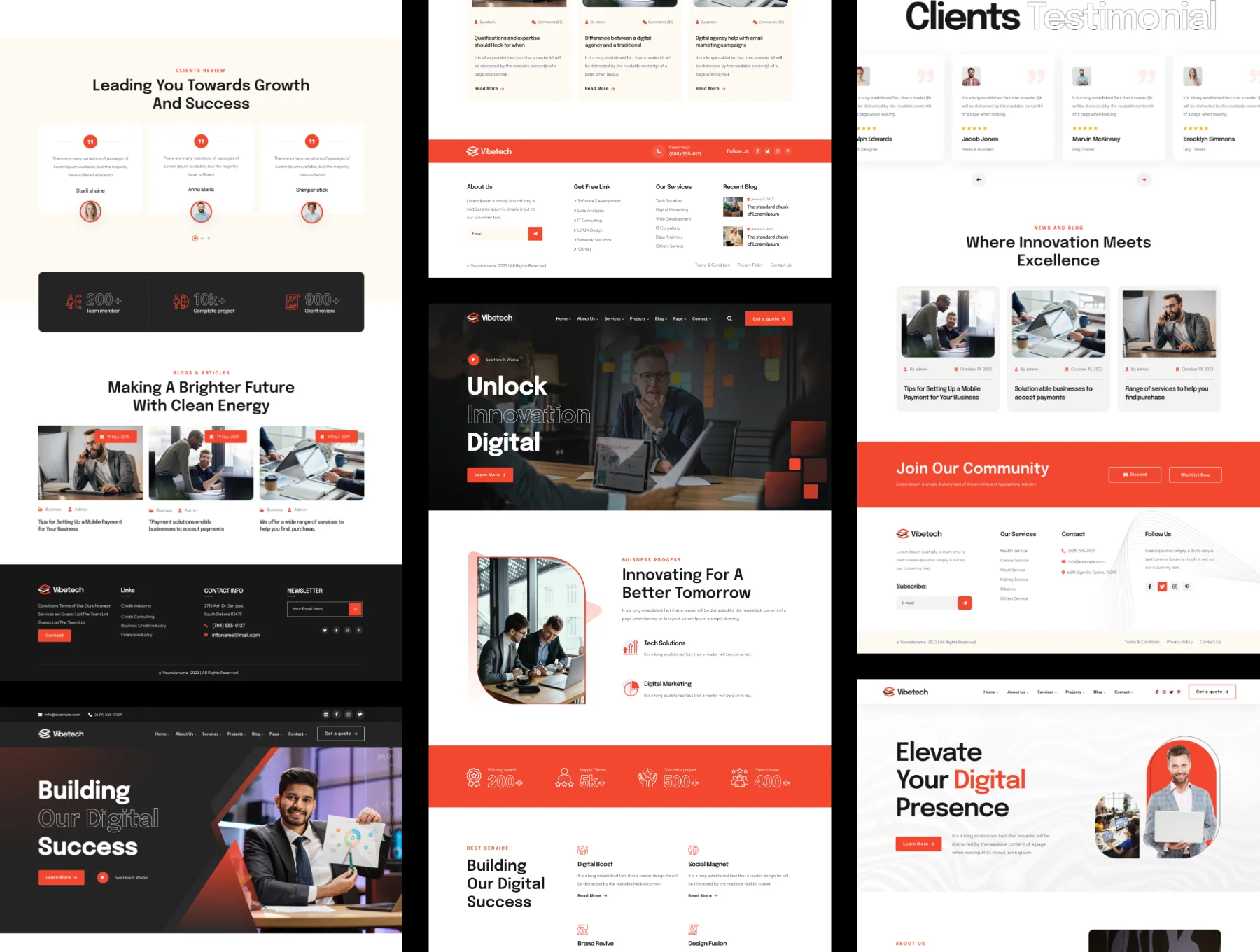 Vibetech - Creative Digital Agency WordPress Theme 3