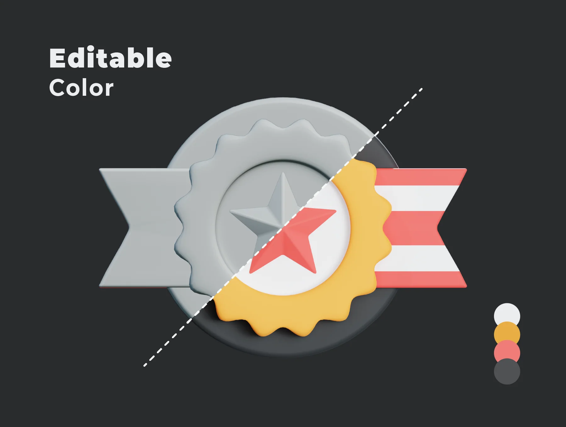 Victory Awards 3d Icon Illustration 3