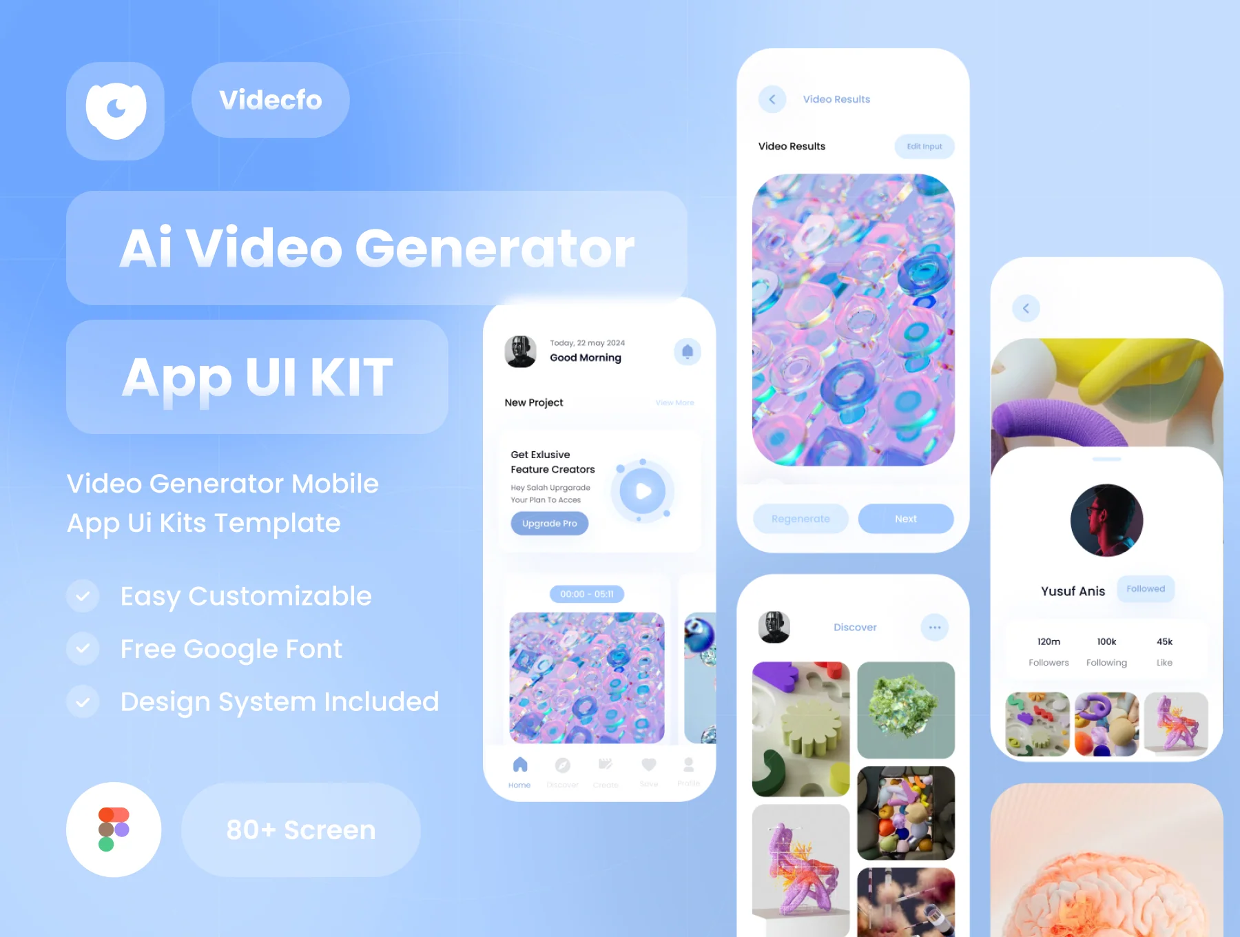 Videcfo - AI Video Generator UI KIts App