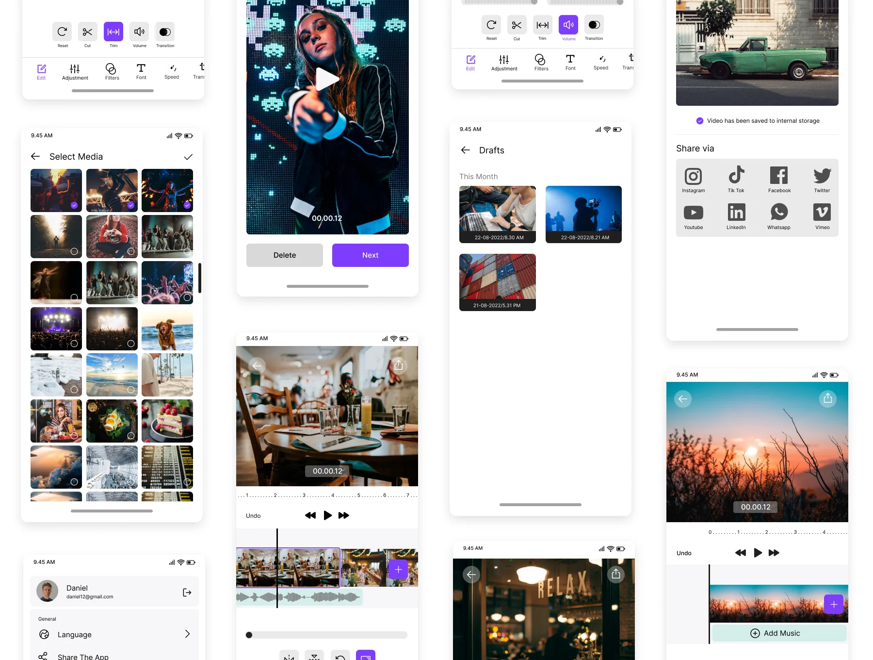 Video Editor App UI 4
