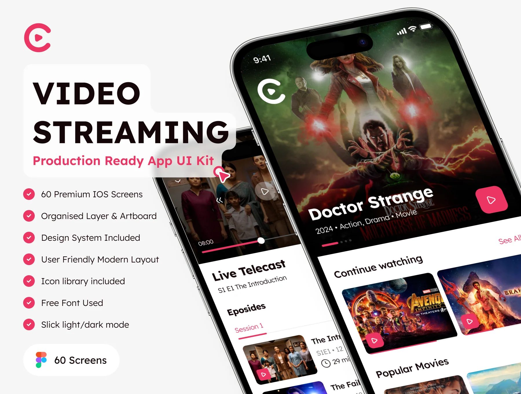 Video Streaming App UI Kit