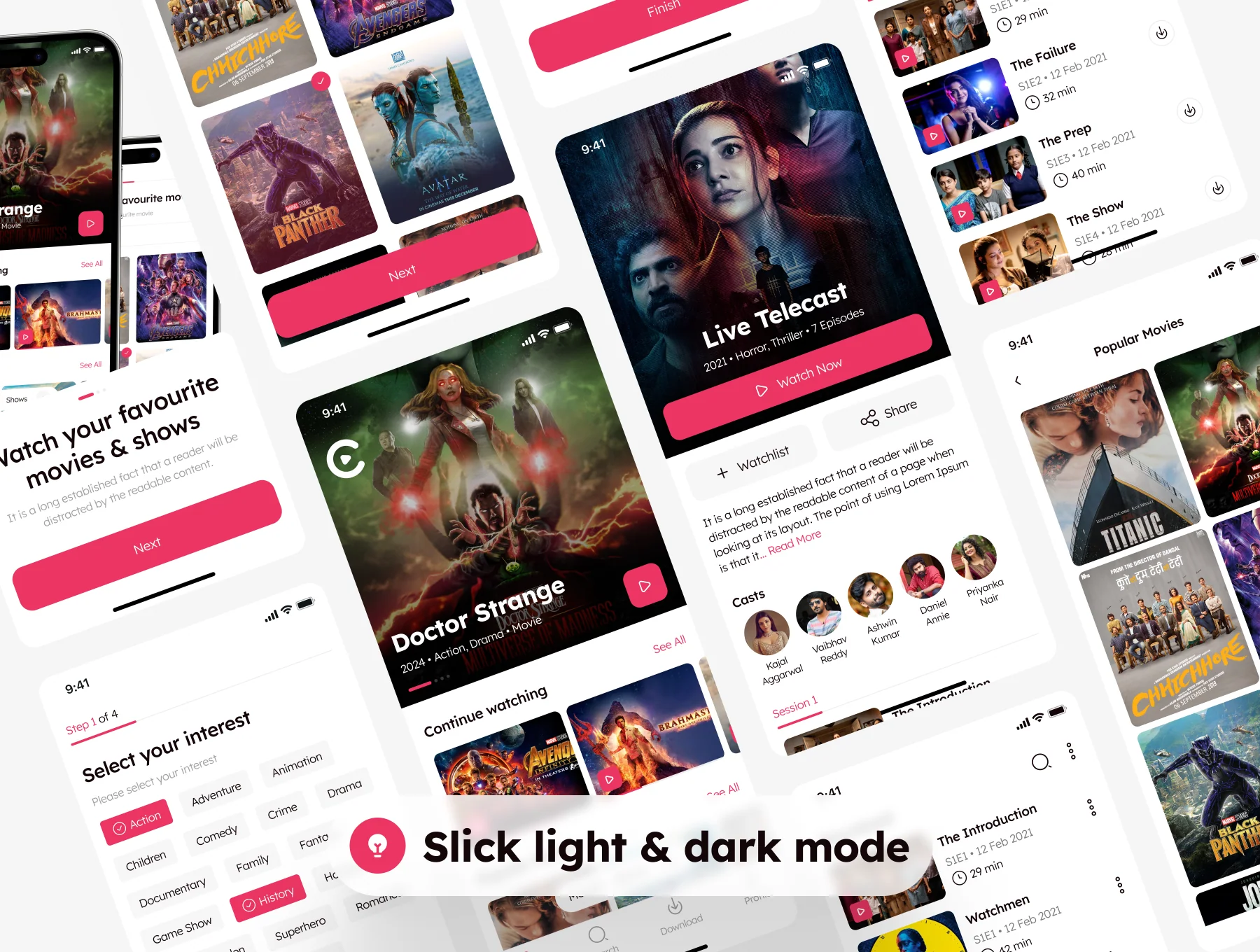 Video Streaming App UI Kit 6