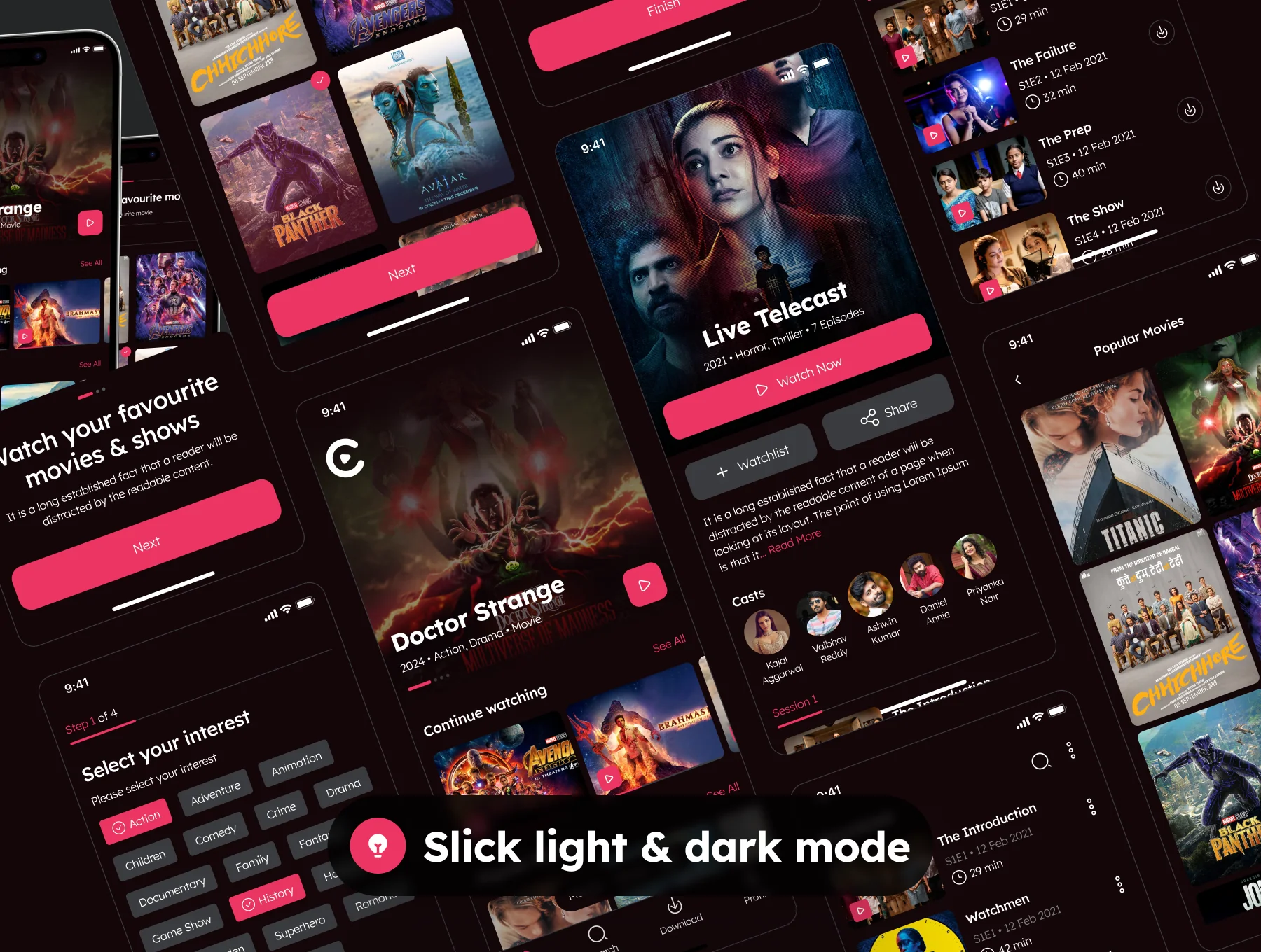 Video Streaming App UI Kit 7