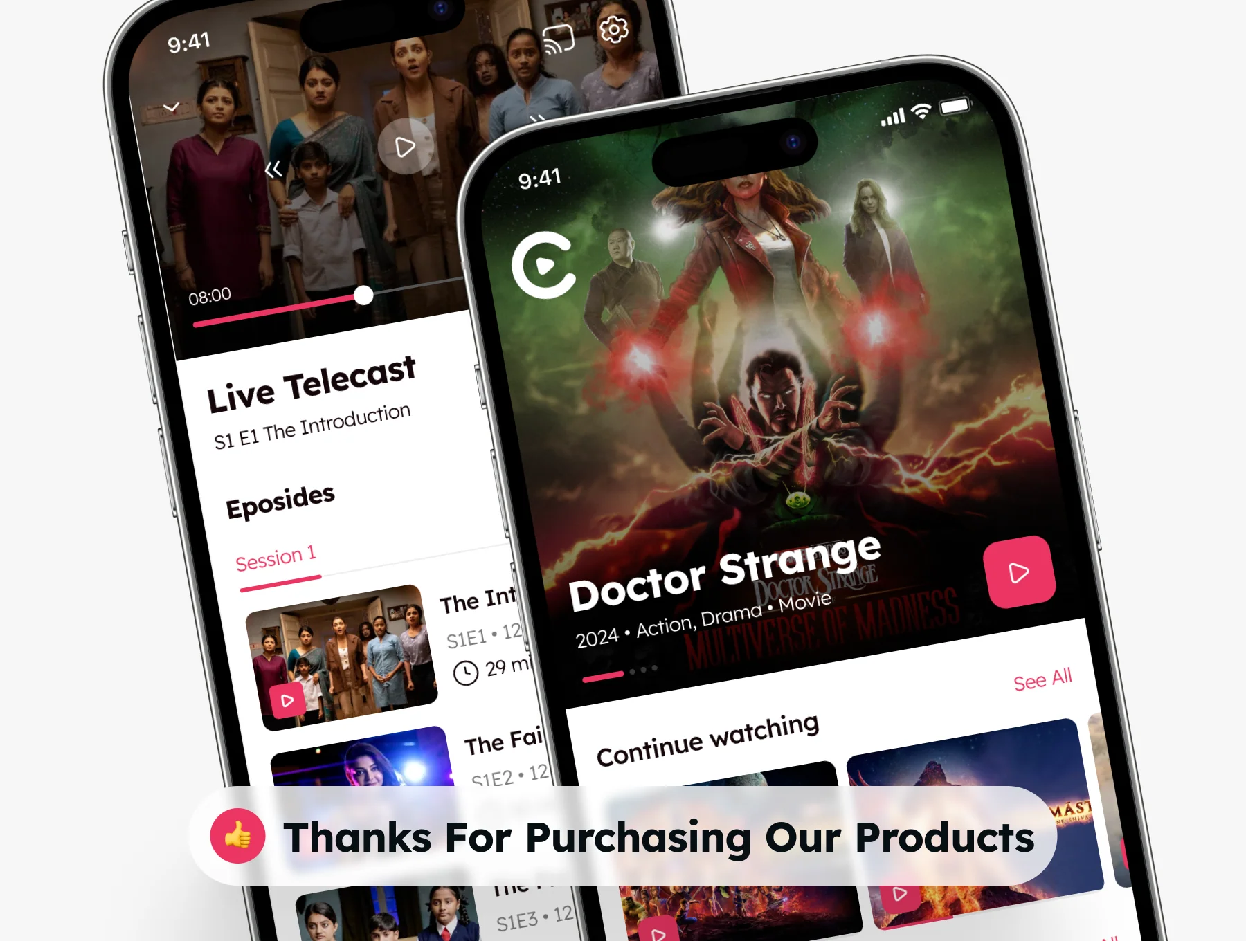 Video Streaming App UI Kit 8