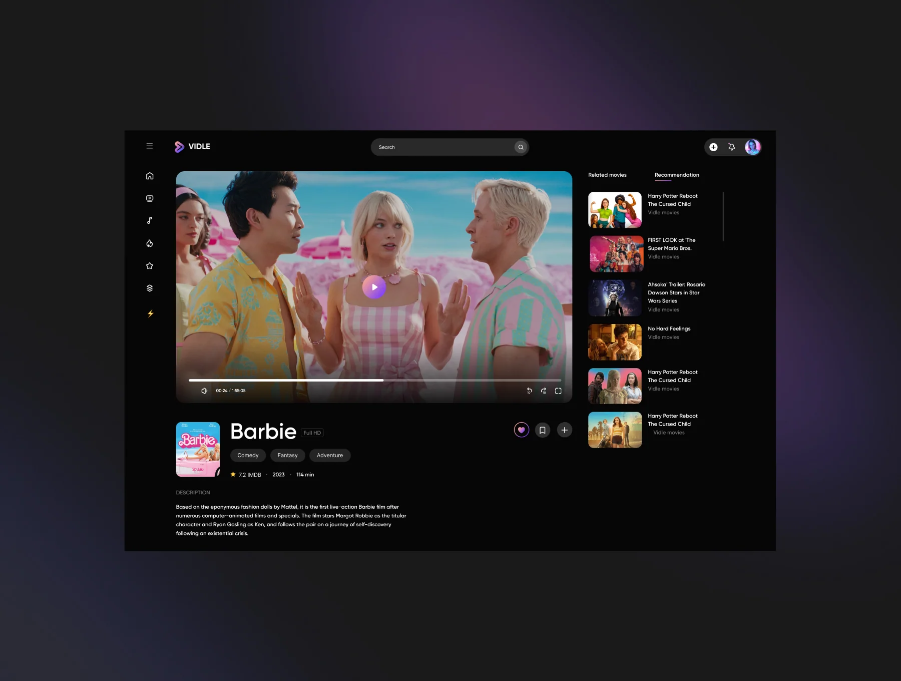 Video streaming web 2
