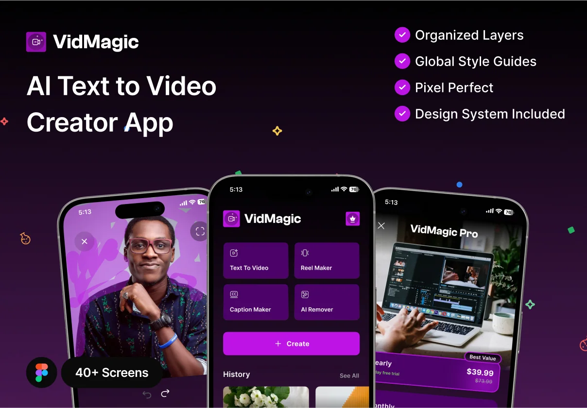 VidMagic - AI Text to video creator app