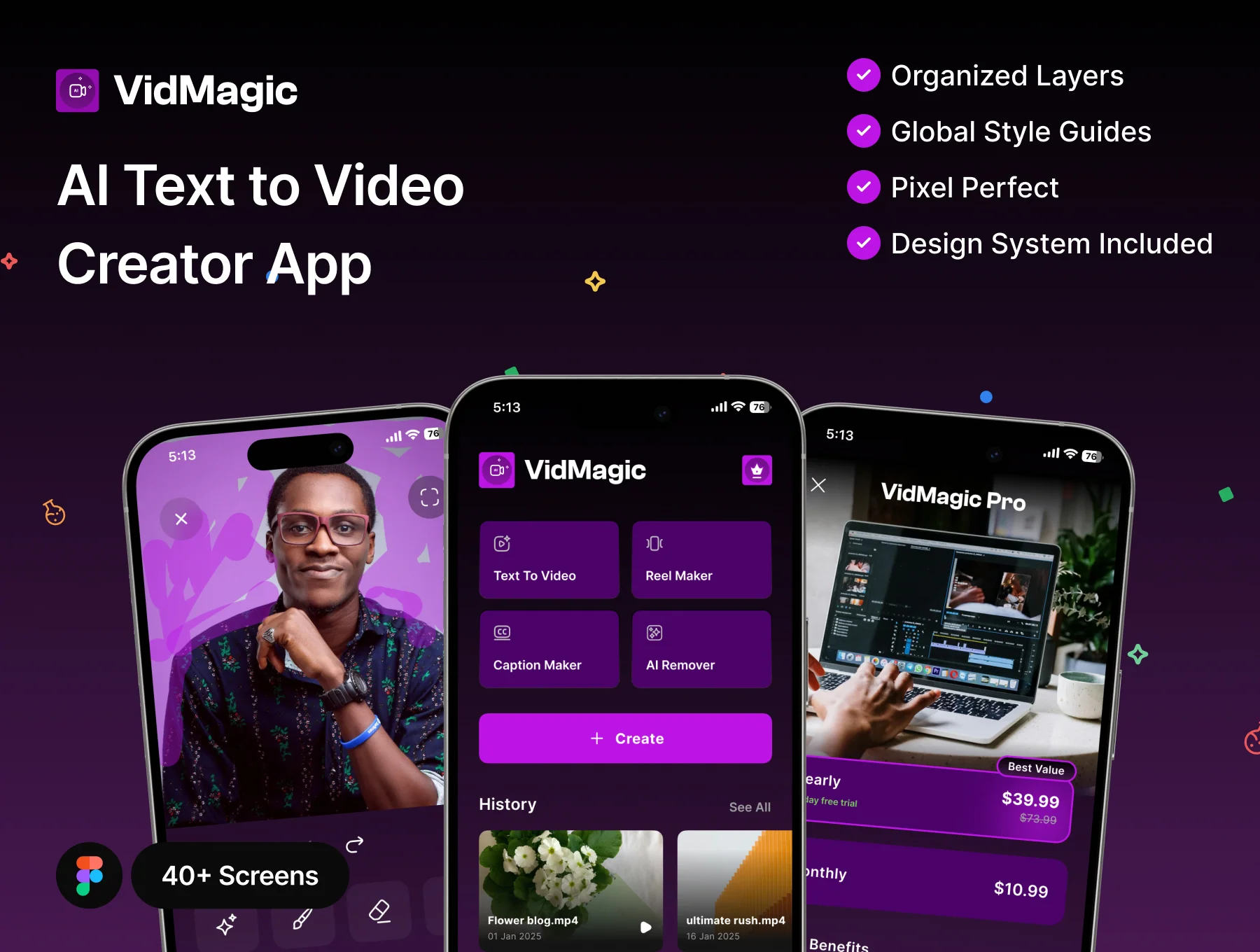 VidMagic - AI Text to video creator app