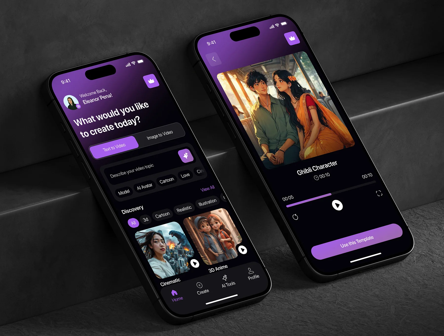 Vidory AI Video Generator App UI Kit 8