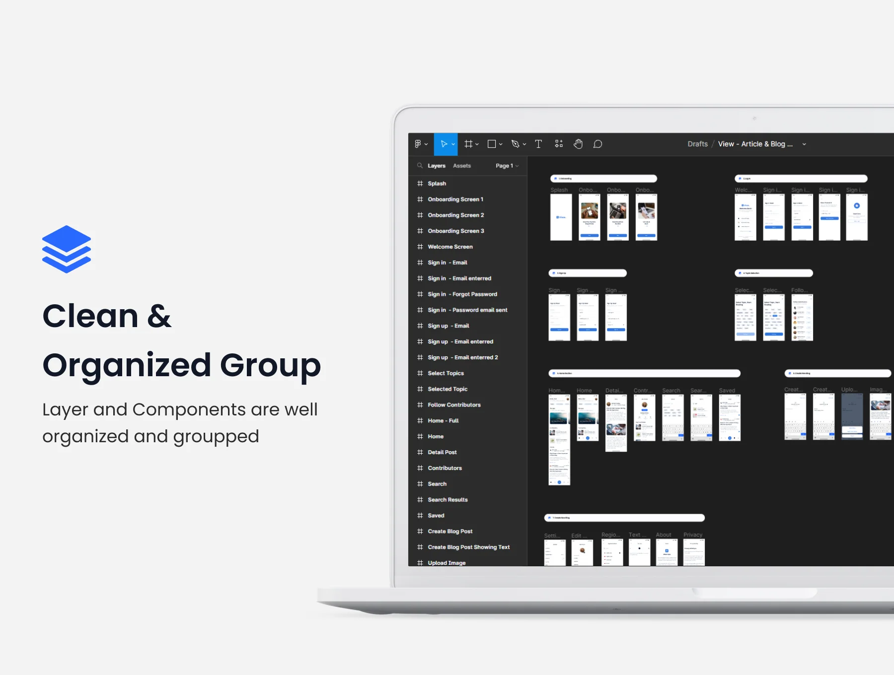 View - Article & Blog App UI Kit 4