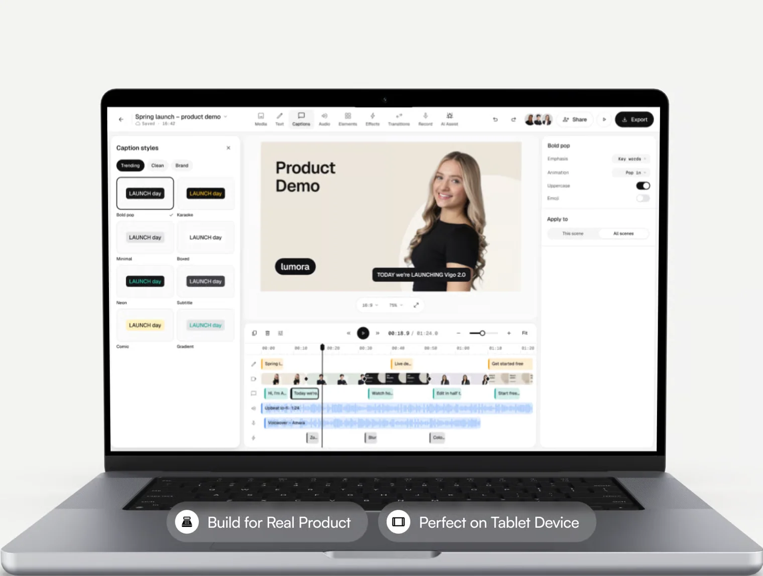 Vigo – AI Video Editor UI Kit (Web & Mobile) 3