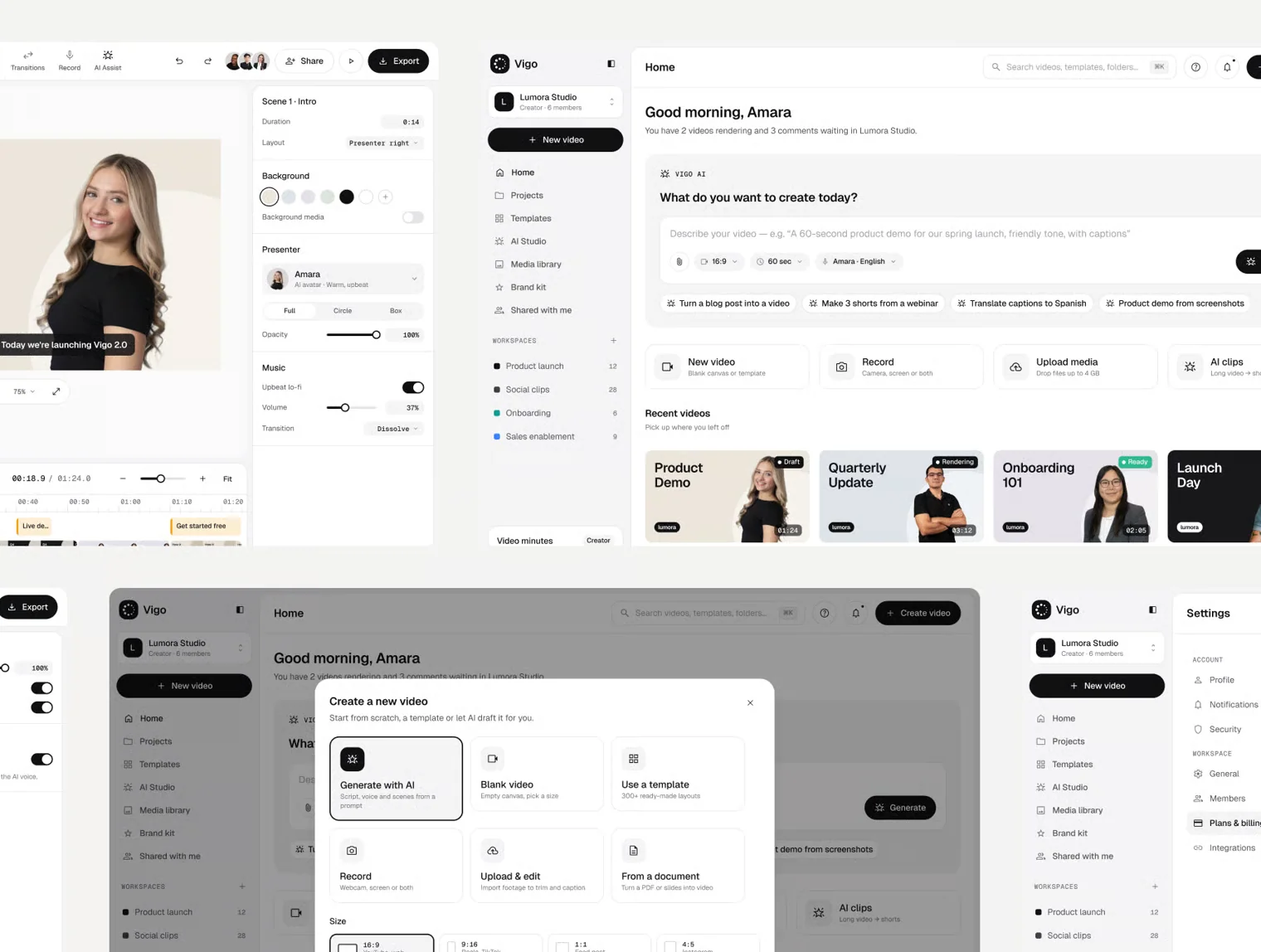 Vigo – AI Video Editor UI Kit (Web & Mobile) 5