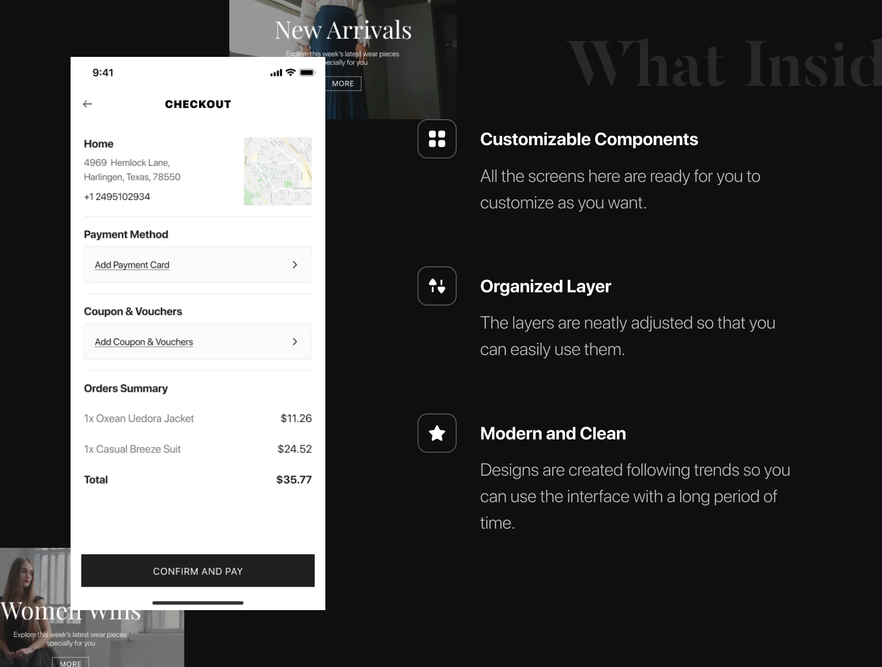Vimel - Women Fashion Apparel App UI Kit 2
