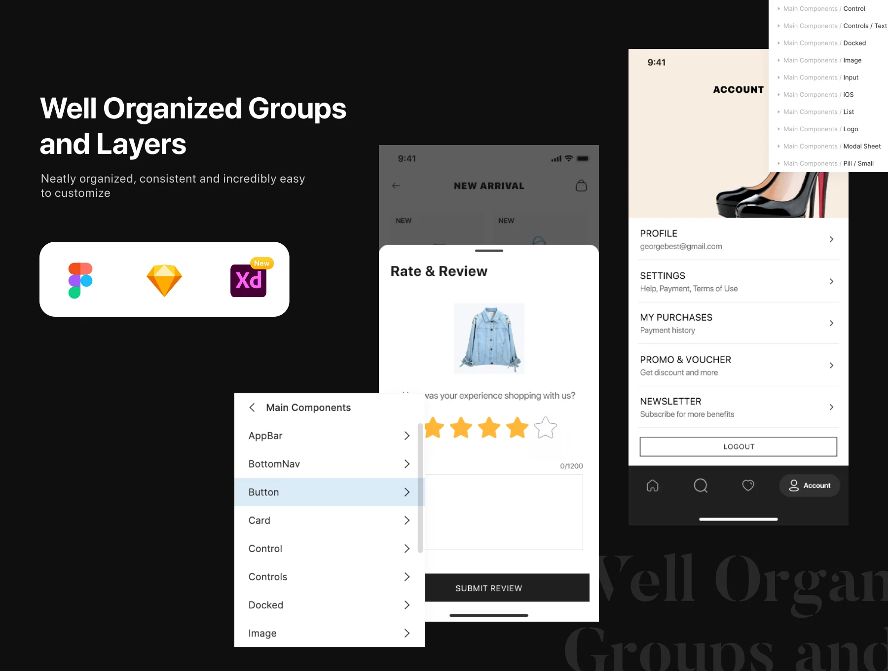 Vimel - Women Fashion Apparel App UI Kit 6