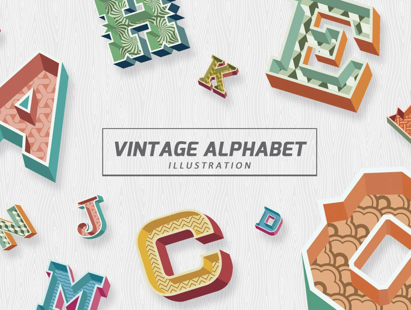 Vintage Alphabet Illustrations