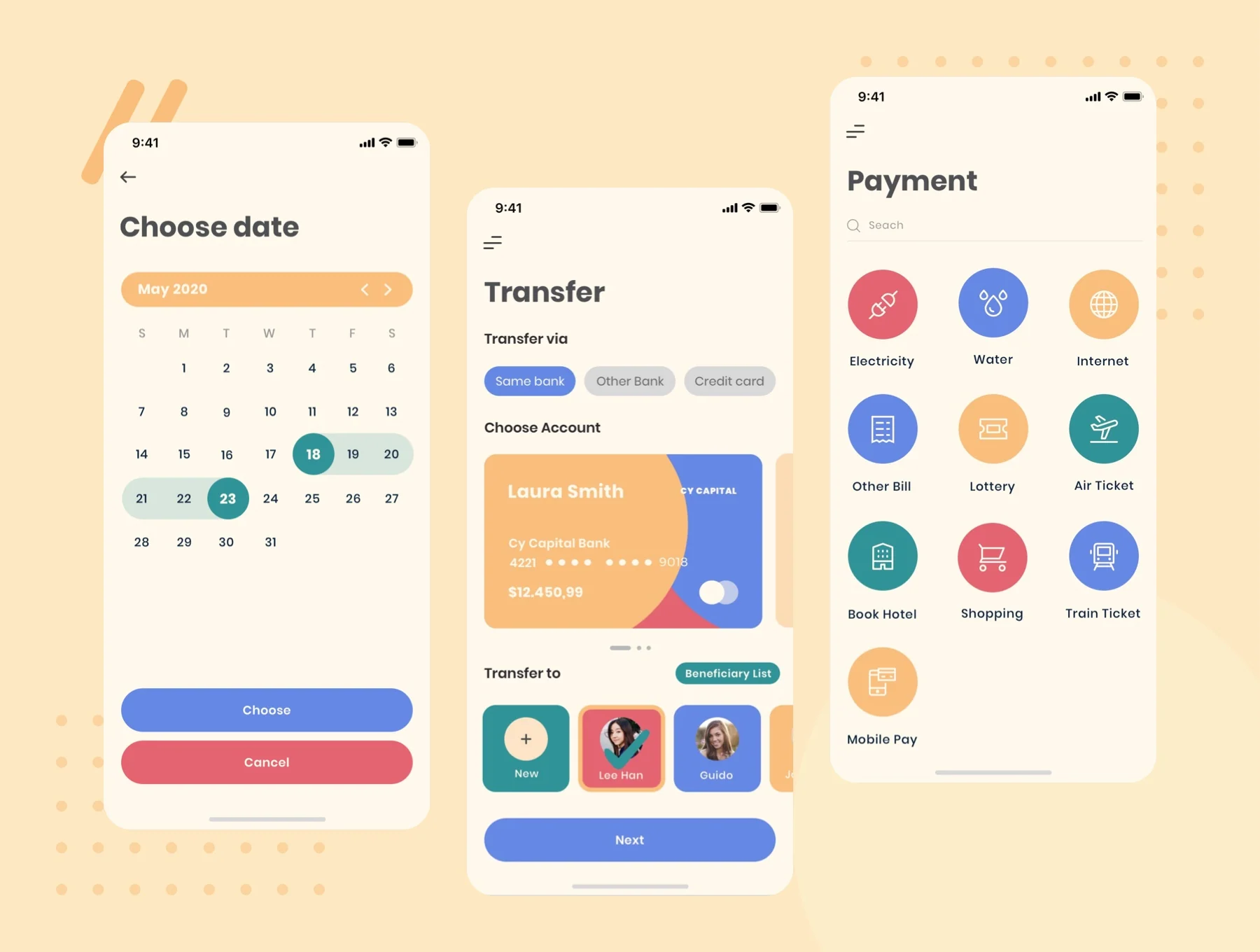 Vintage - Bank App Ui Kit 4