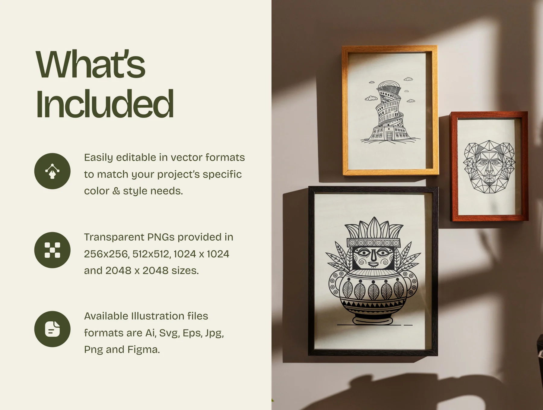 Vintage Hotel Illustration Set 5