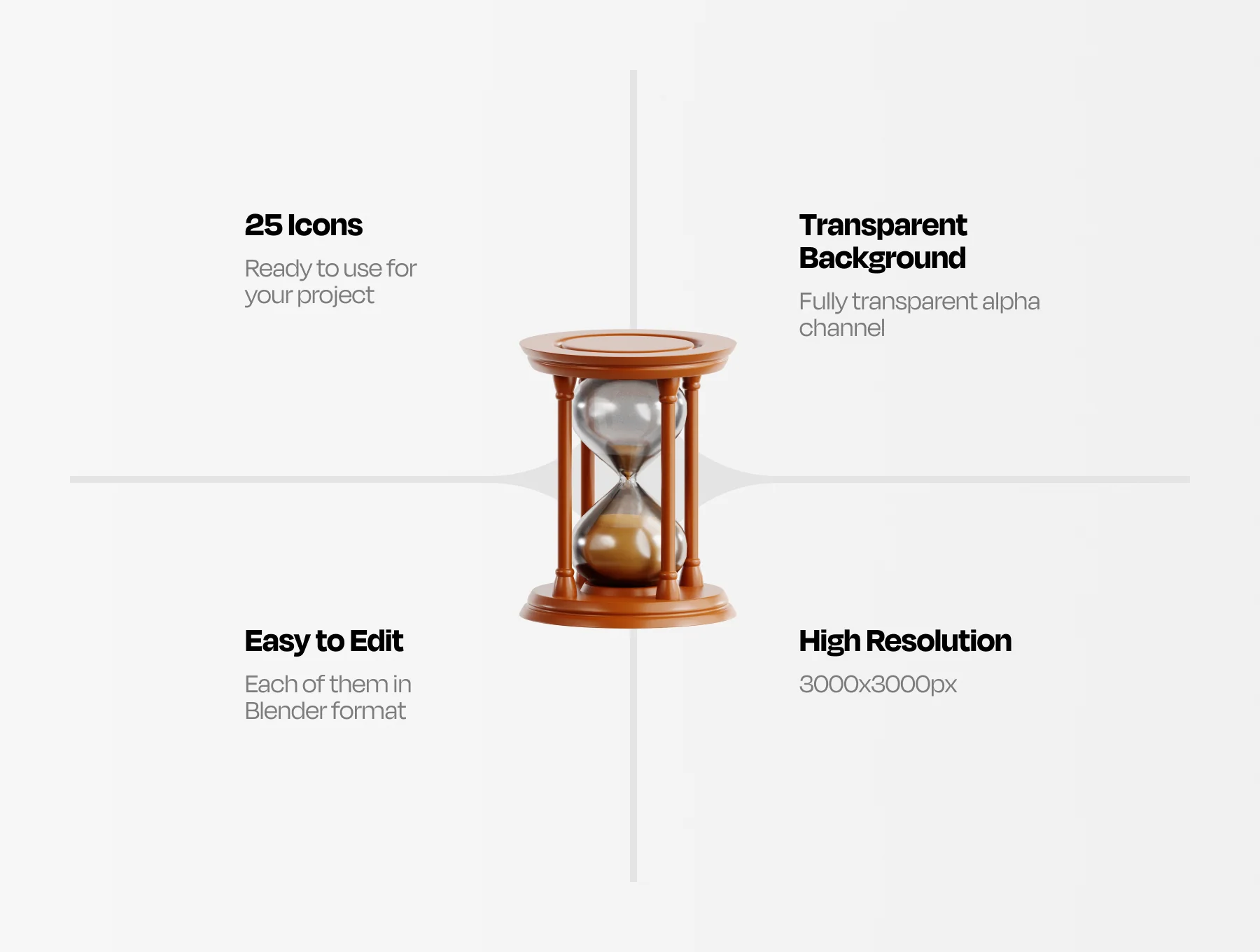 Vintage Object 3D Icon Set 2