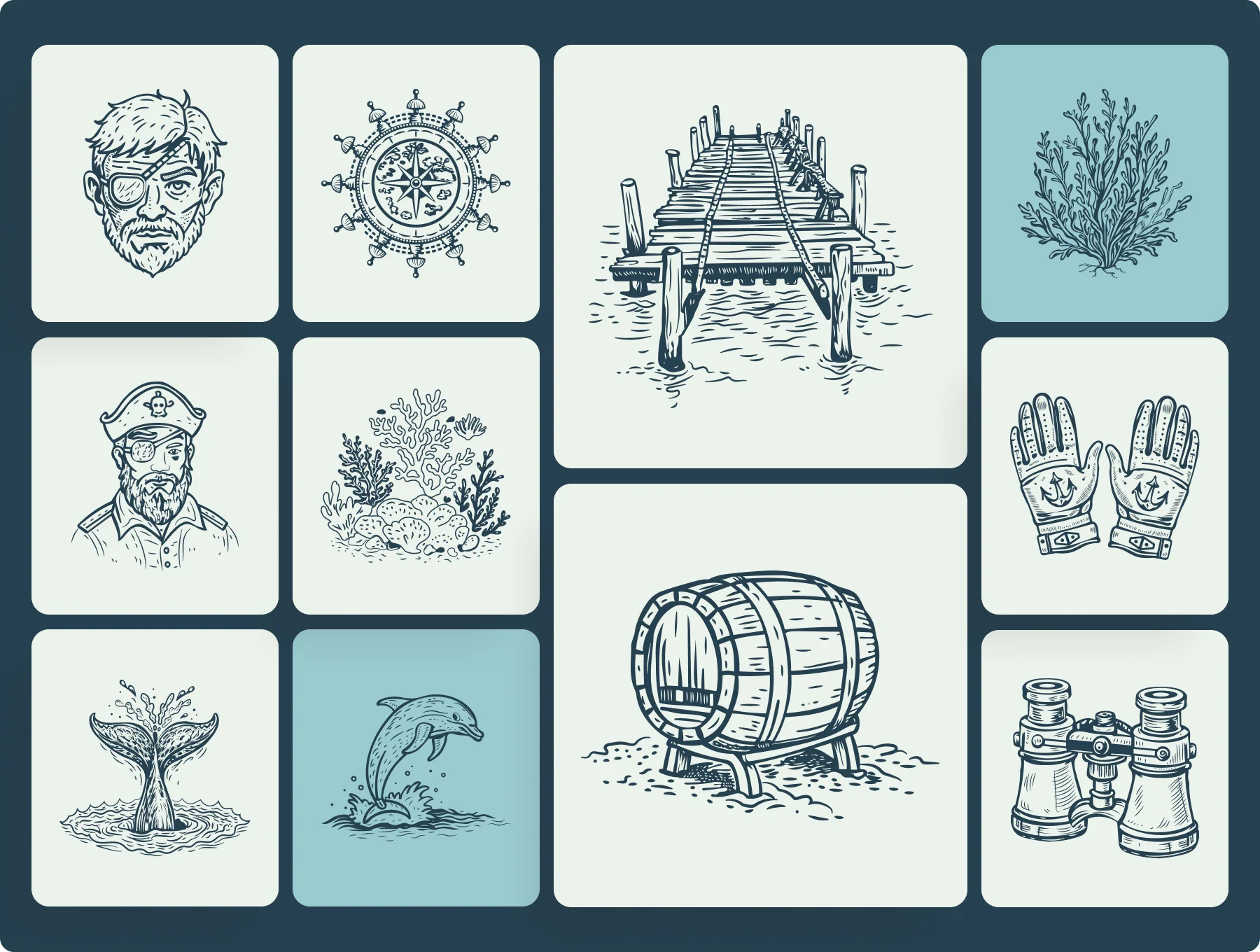 Vintage Sailor Tattoos Icons 6