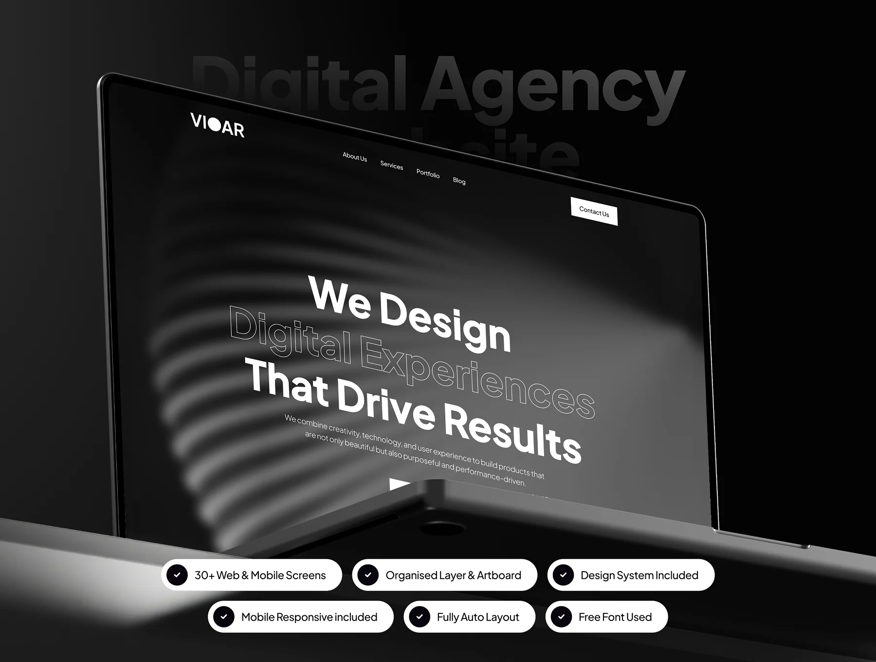 VIOAR - Digital Agency Website UI Kit