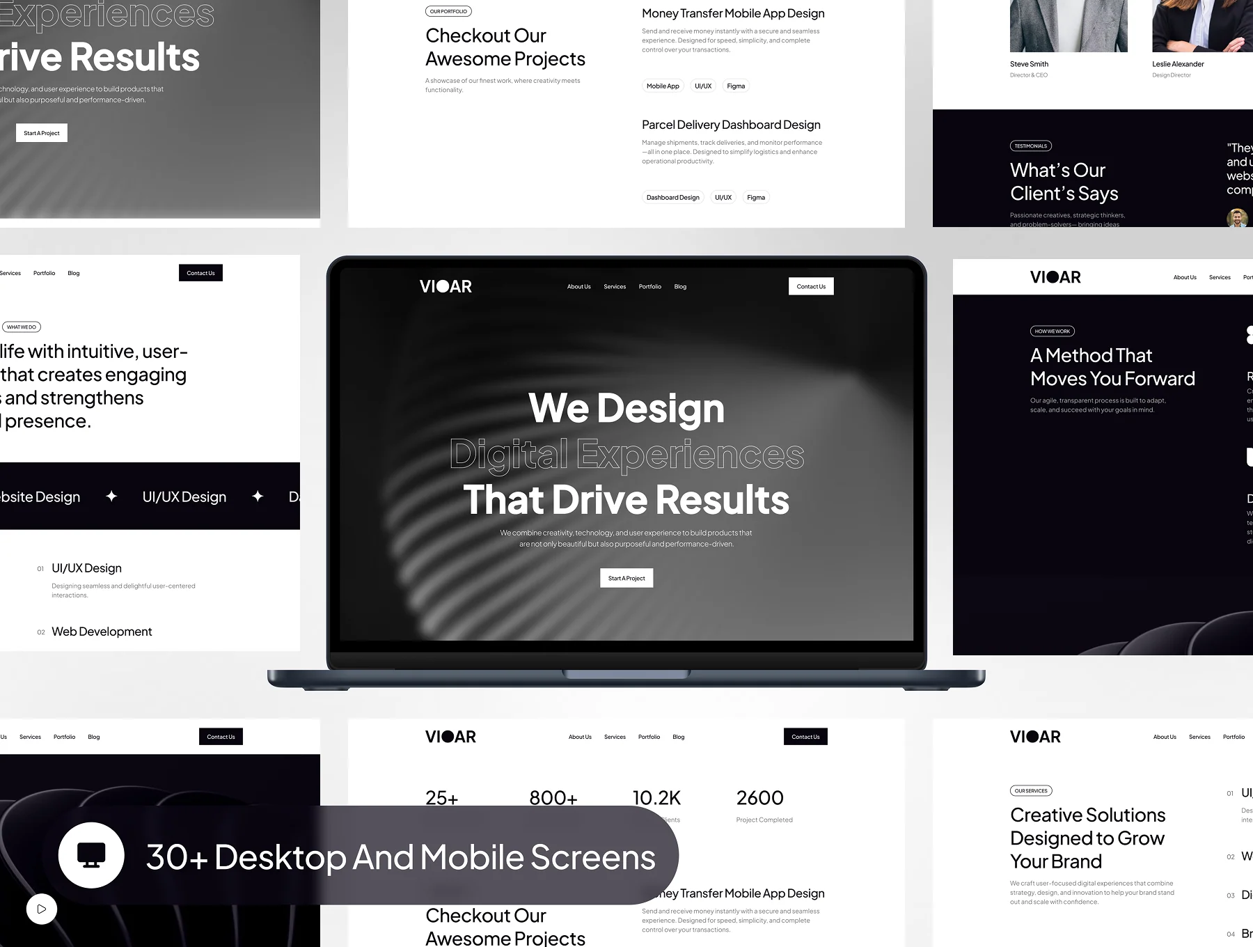 VIOAR - Digital Agency Website UI Kit 3