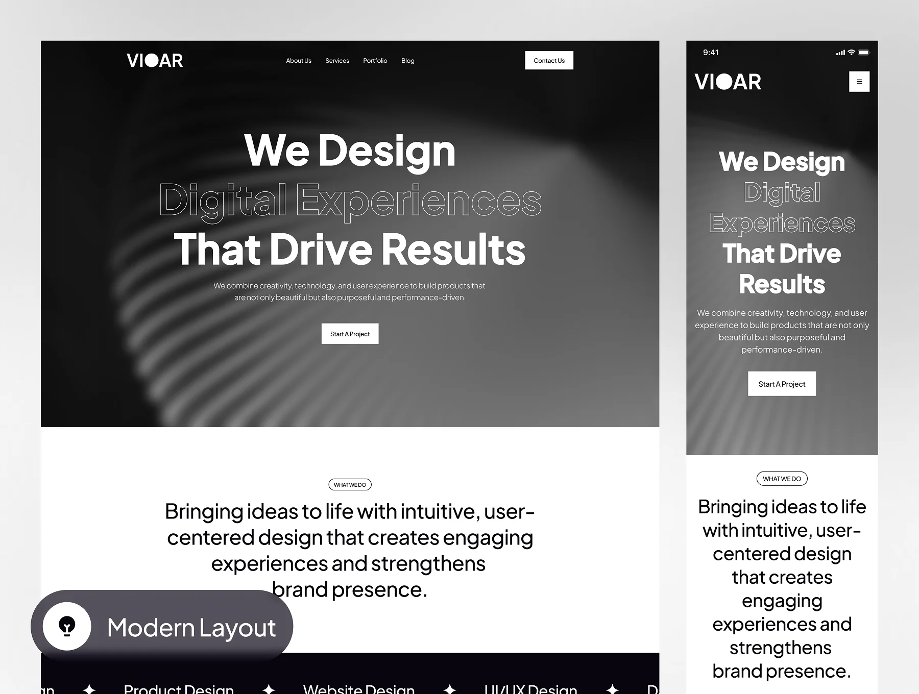 VIOAR - Digital Agency Website UI Kit 8