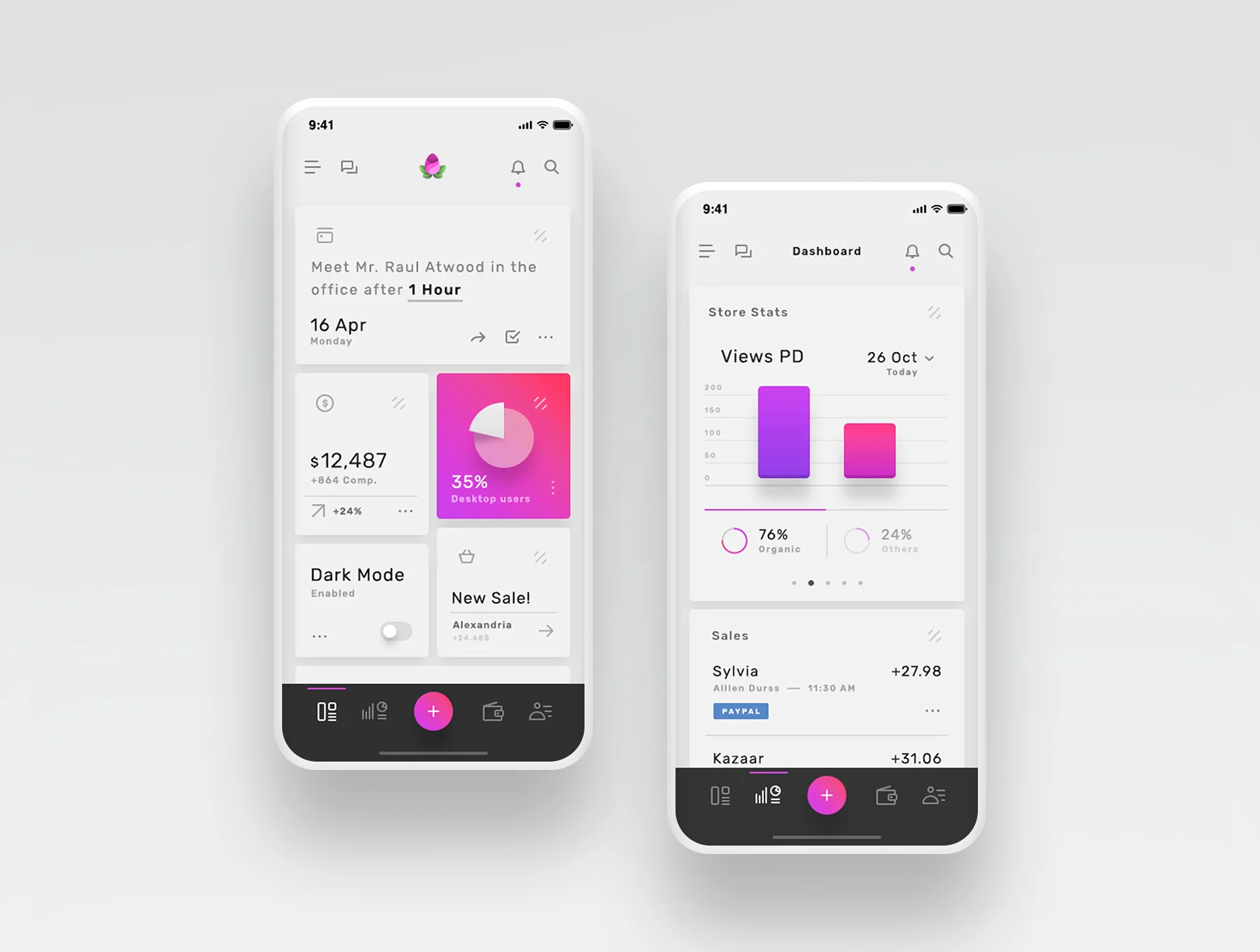Violett - Dashboard Mobile UI Kit 10