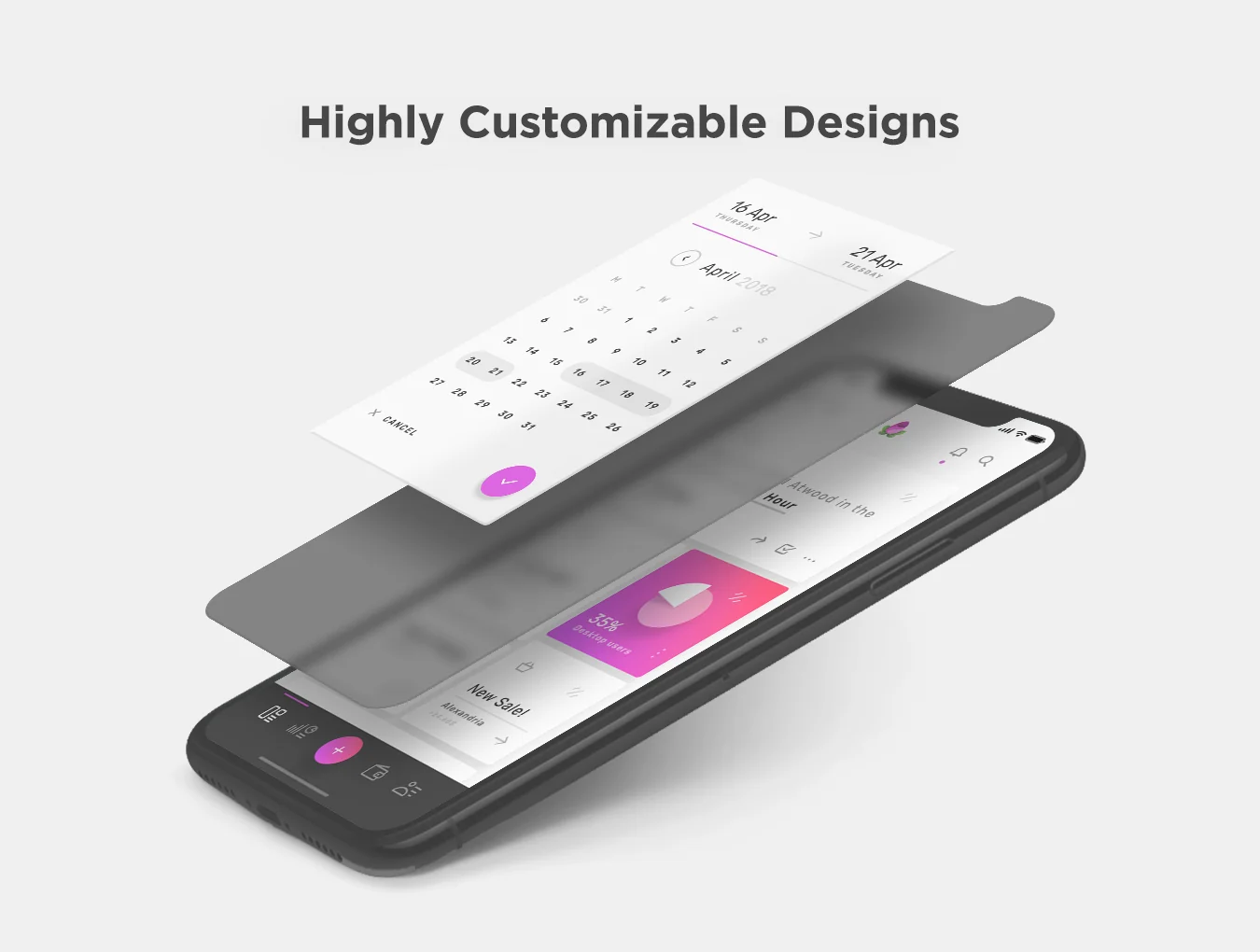 Violett - Dashboard Mobile UI Kit 3